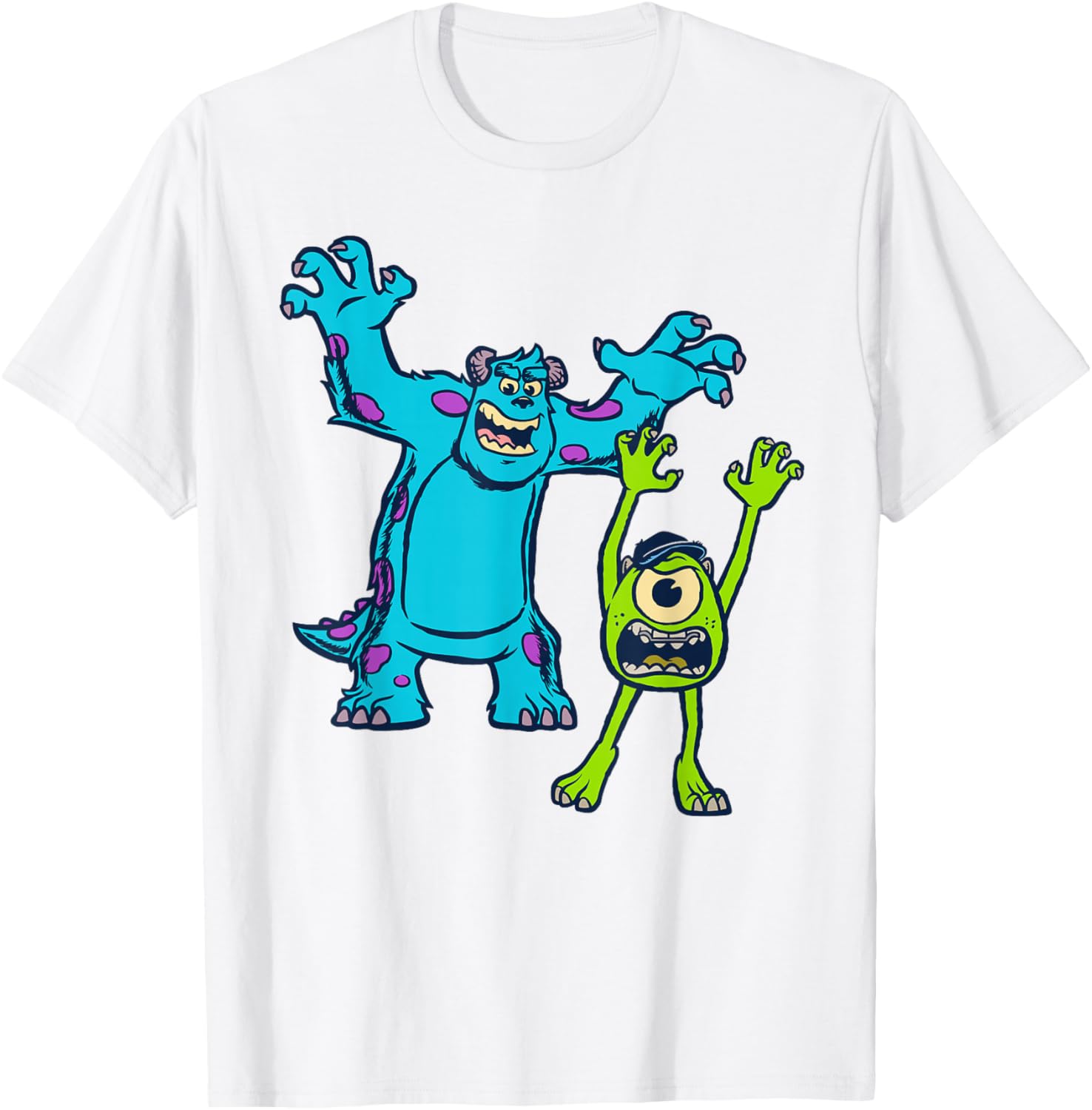 Cute Disney Pixar Monsters University Sulley and Mike T-Shirt for Kids - 4