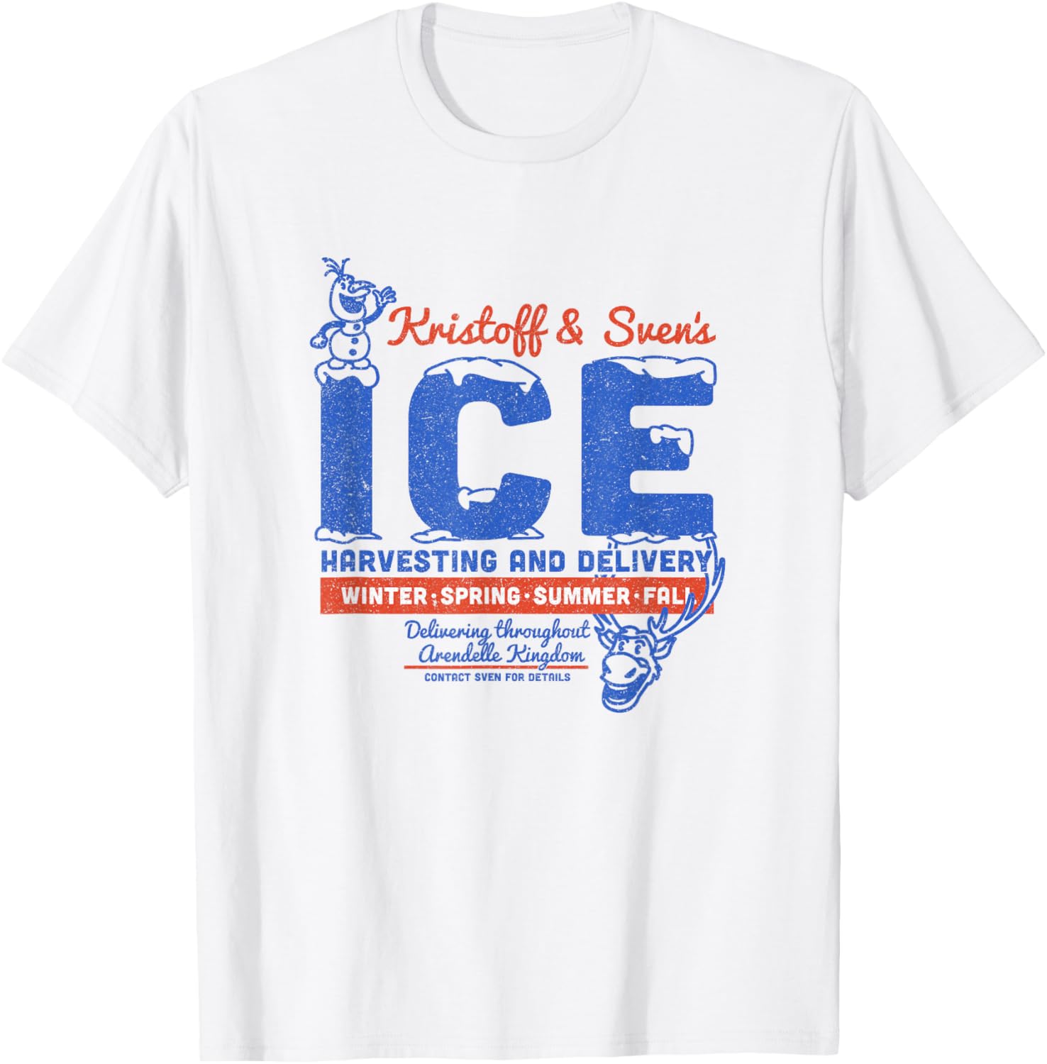 Disney Frozen Kristoff and Sven Ice Harvesting T-Shirt for Kids - 8