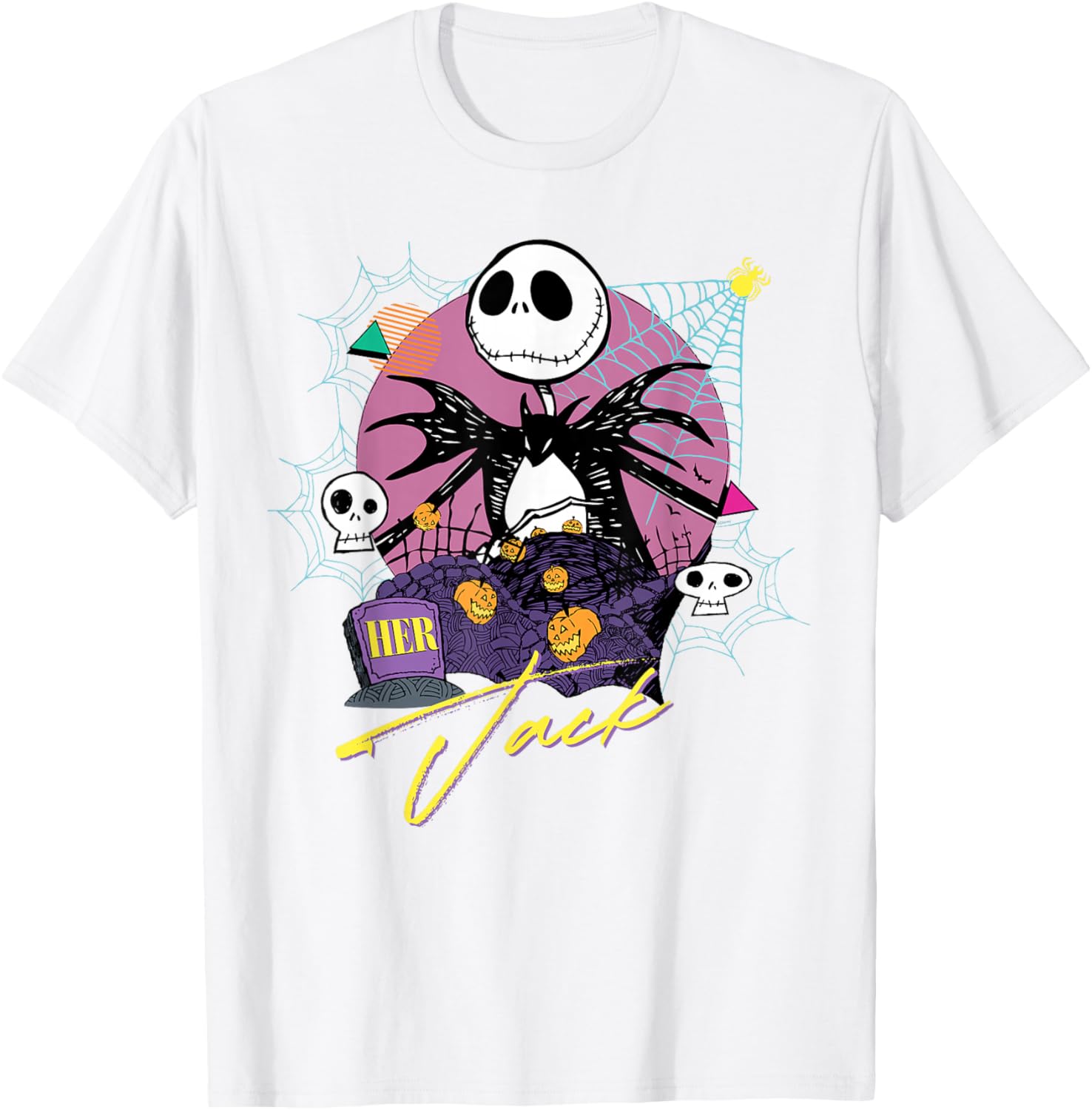 Disney The Nightmare Before Christmas Matching Her Jack T-Shirt for Fans - 5