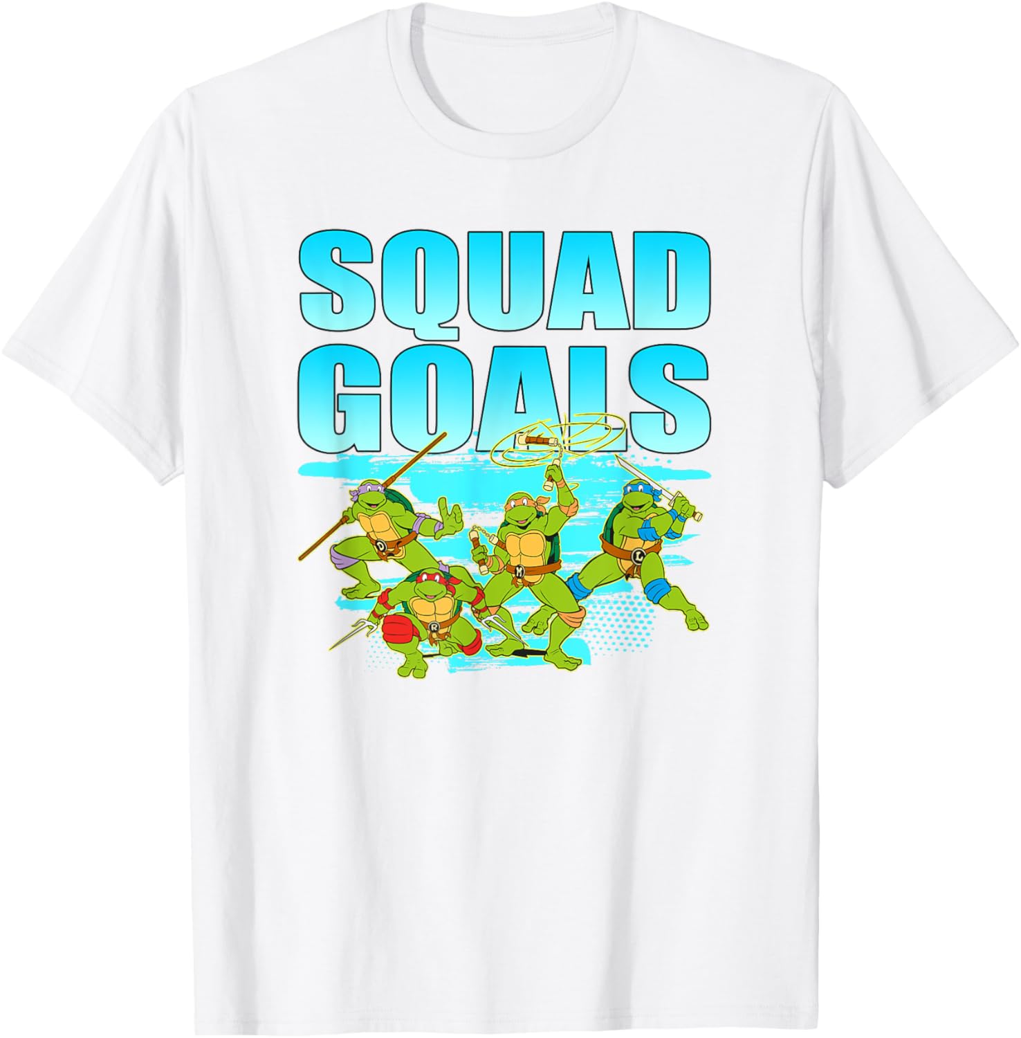 Mademark TMNT Brothers Squad Goals T-Shirt Cool Graphic Tee for Fans - 5