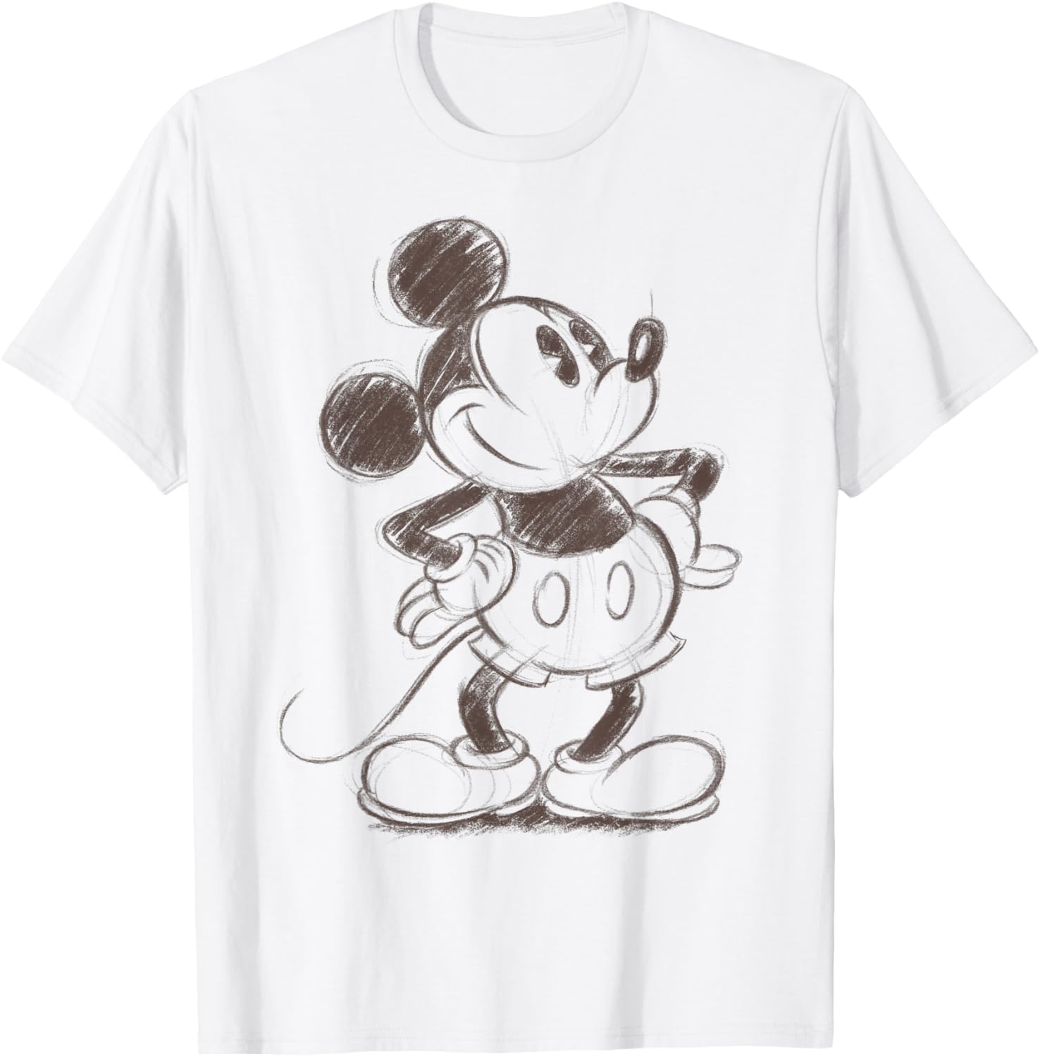 Mickey Mouse Sketch Portrait T-Shirt for Disney Fans and Collectors - 11