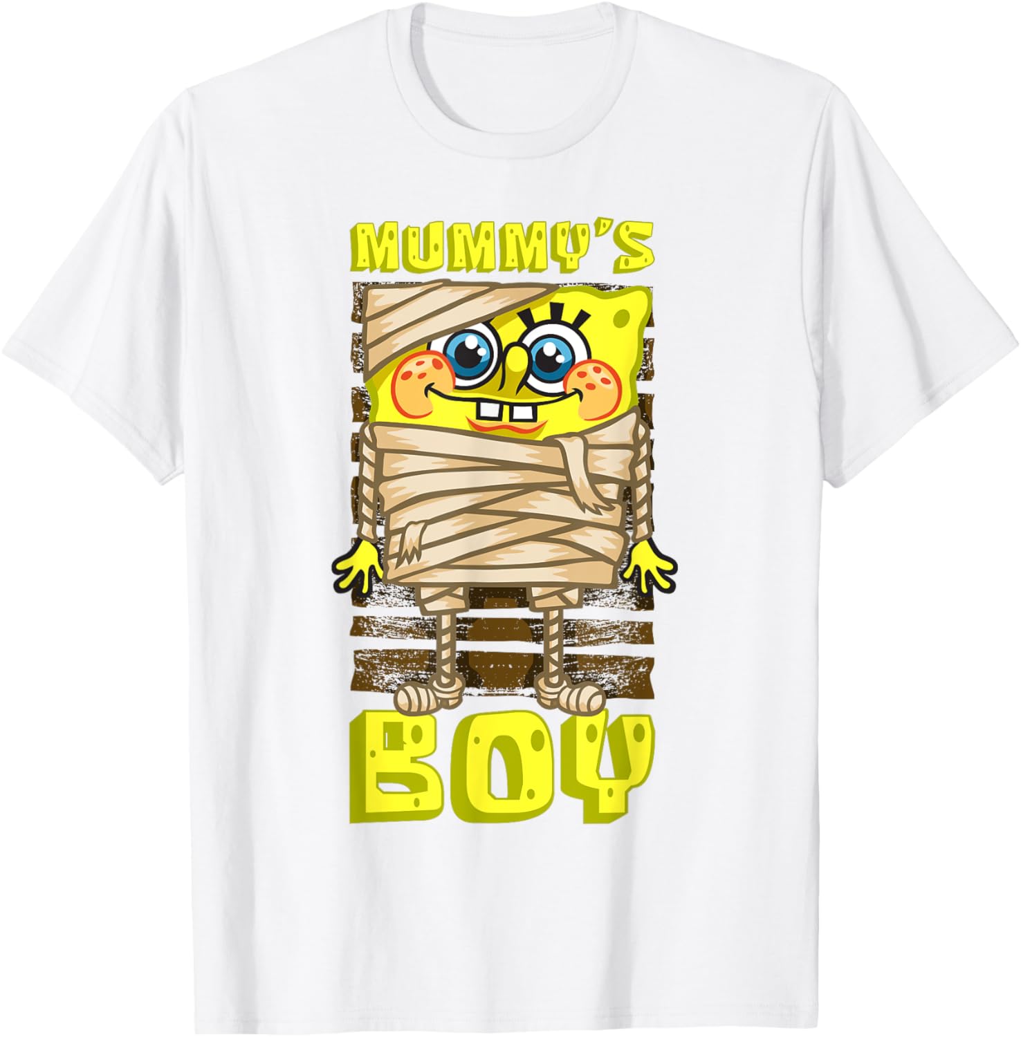 Mademark SpongeBob Mummy’s Boy Halloween T-Shirt for Mom and Son - 2