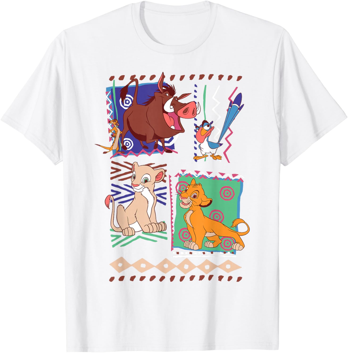 Disney Lion King Simba and Timon Graphic T-Shirt for Fans and Collectors - 1