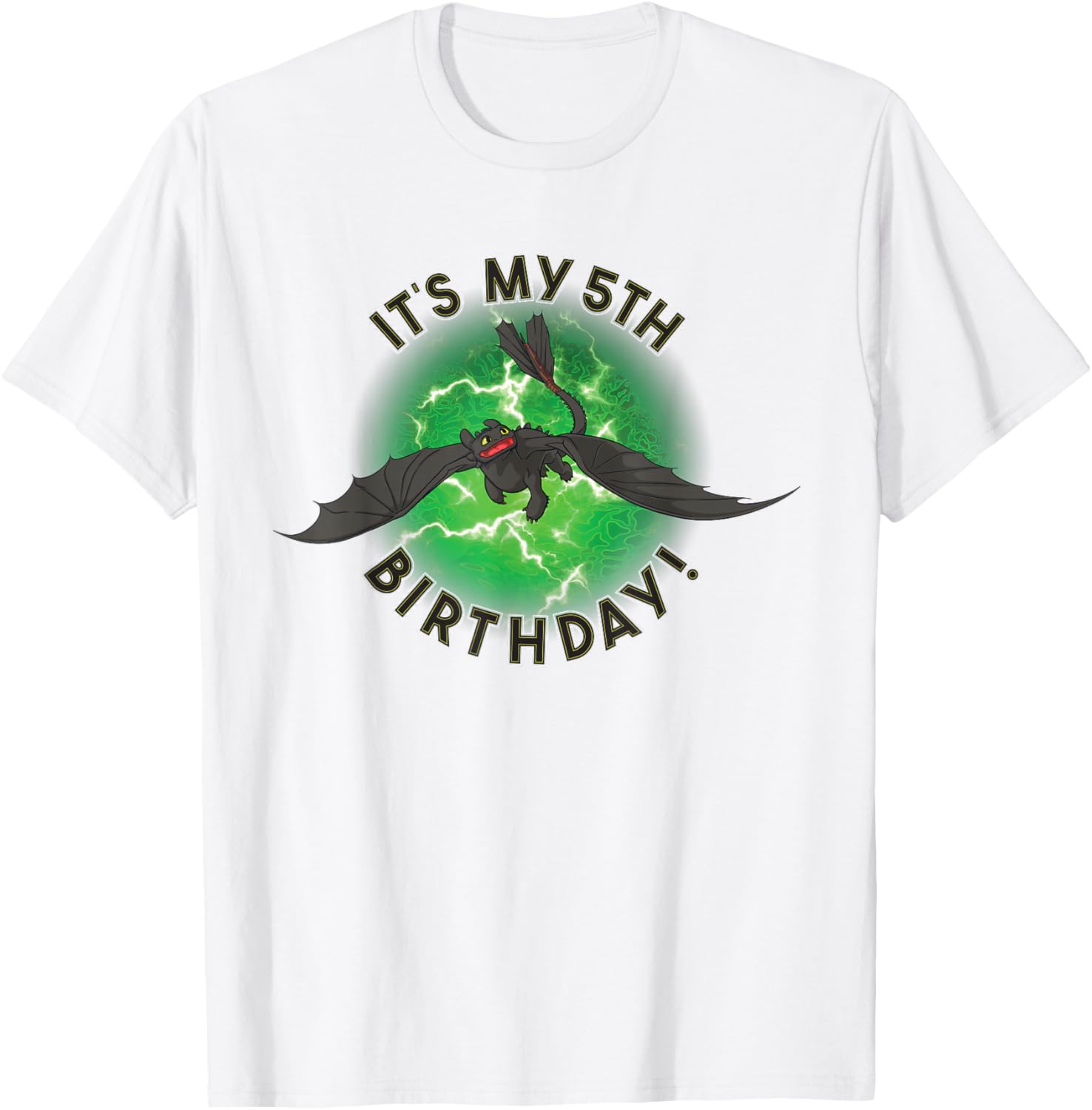 How to Train Your Dragon 3 5th Birthday T-Shirt for Kids Fun Gift - 7