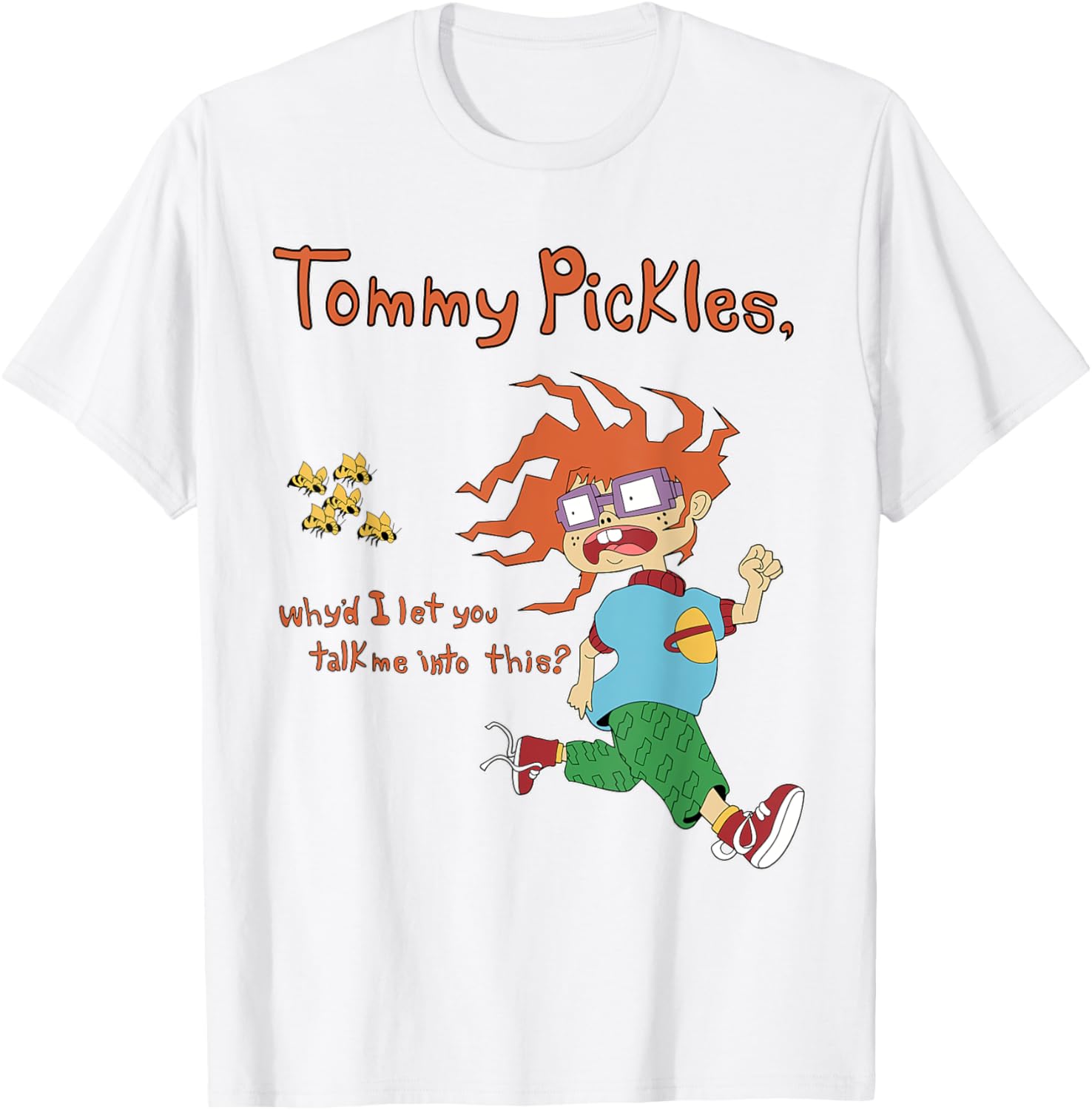 Mademark Rugrats Chuckie T-Shirt Tommy Pickles Quote Fun Apparel - 5