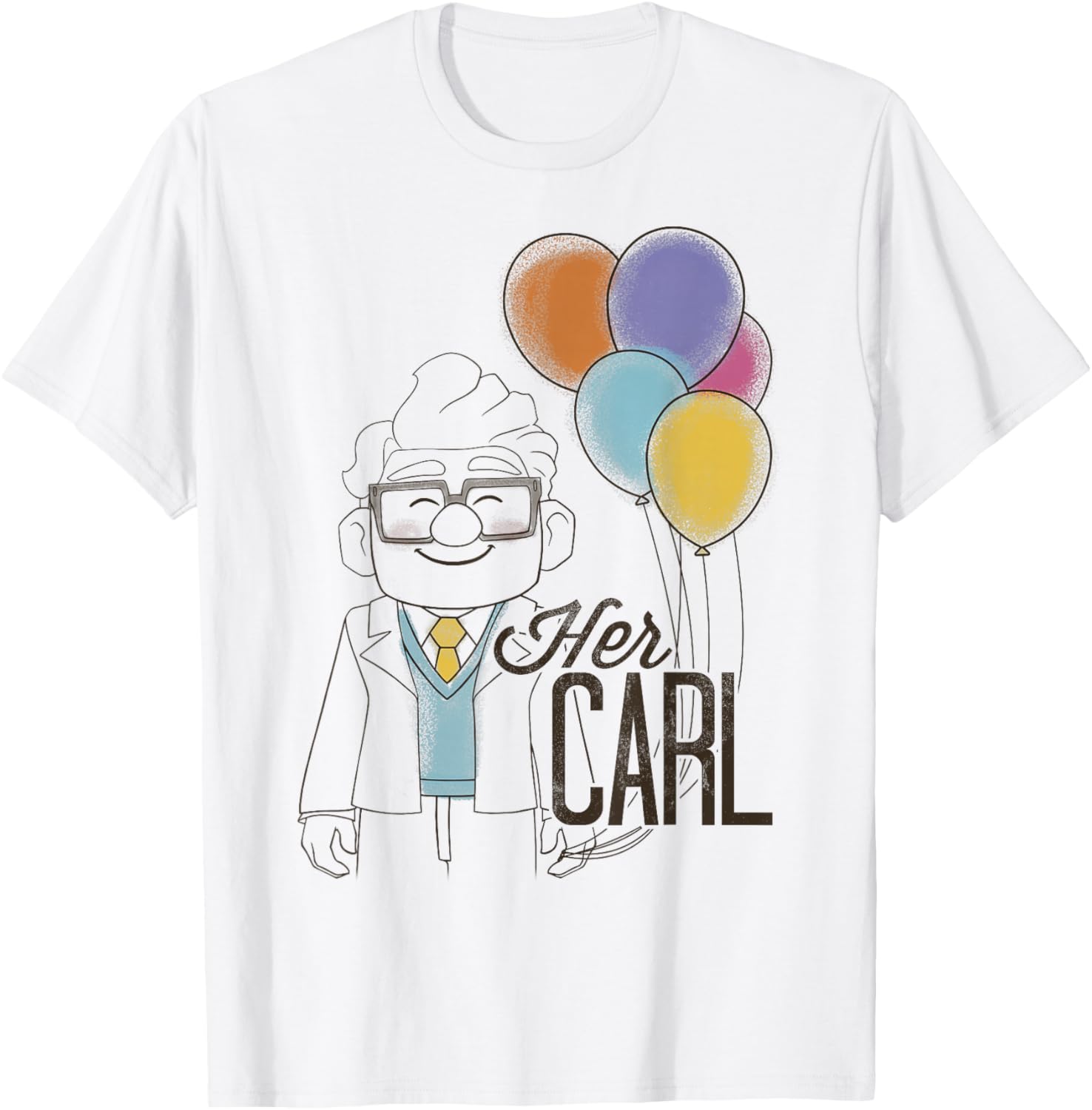 Disney Pixar Up Carl Couples T-Shirt Adorable Matching Apparel - 6