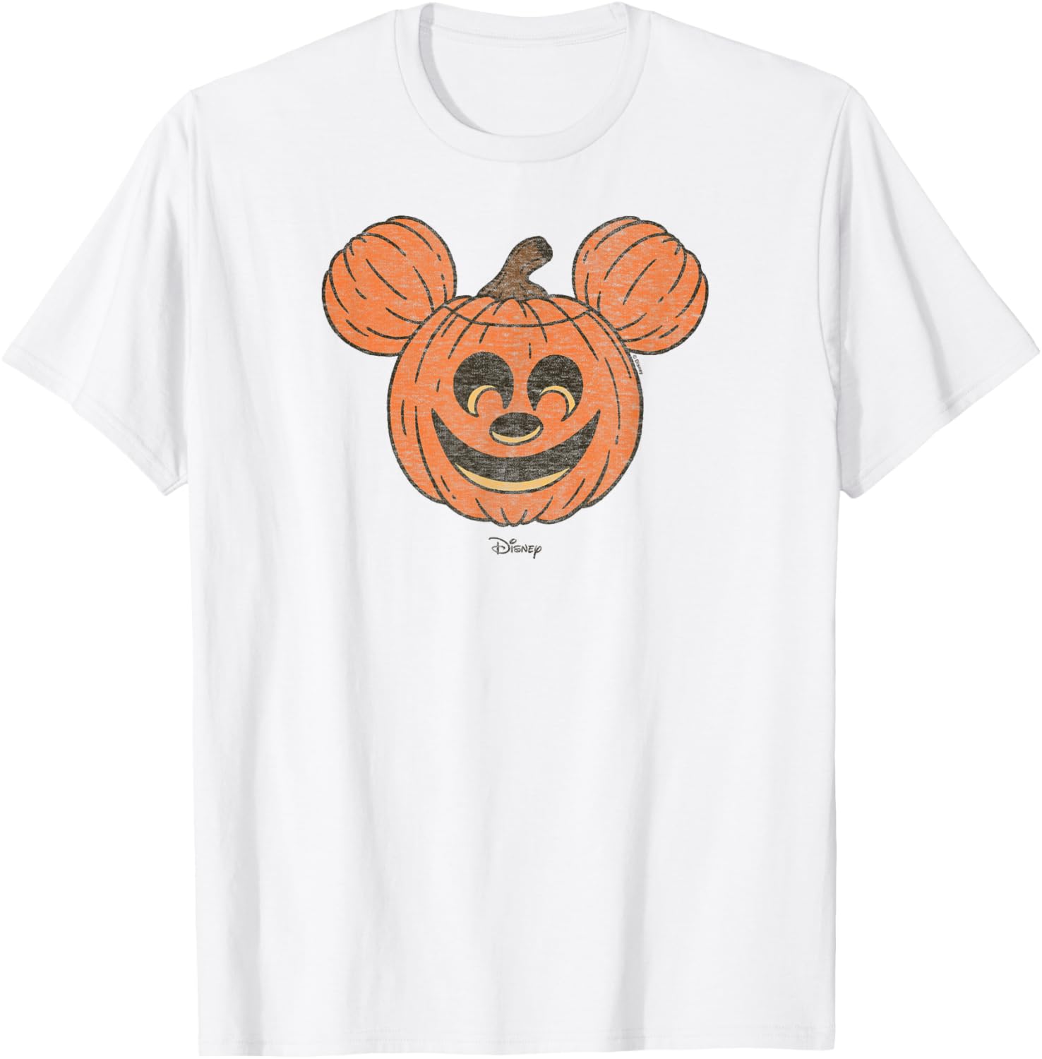 Mickey Mouse Halloween Pumpkin Face T-Shirt for Fun Fall Celebrations - 10