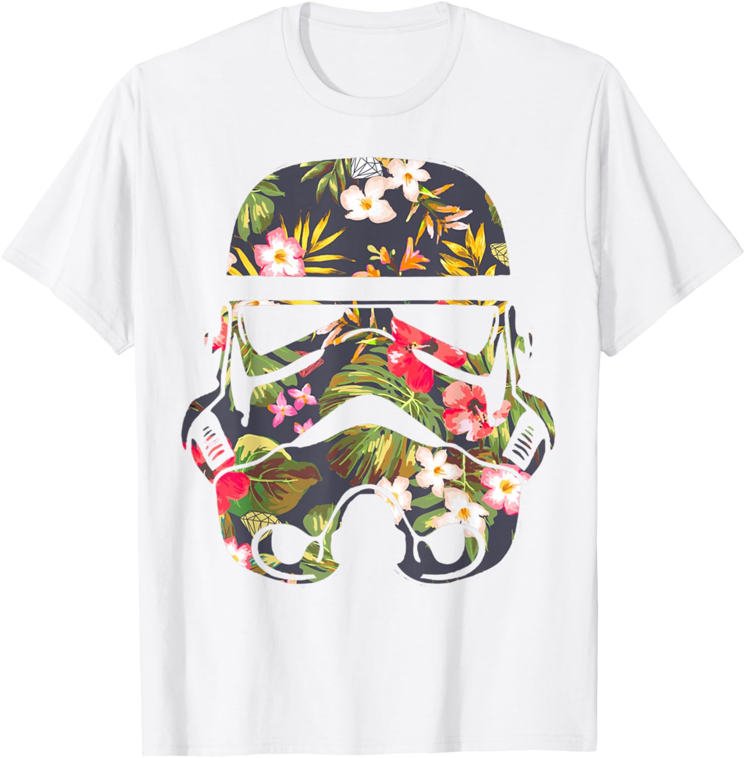 Star Wars Tropical Stormtrooper Floral Print T-Shirt for Fans - 4
