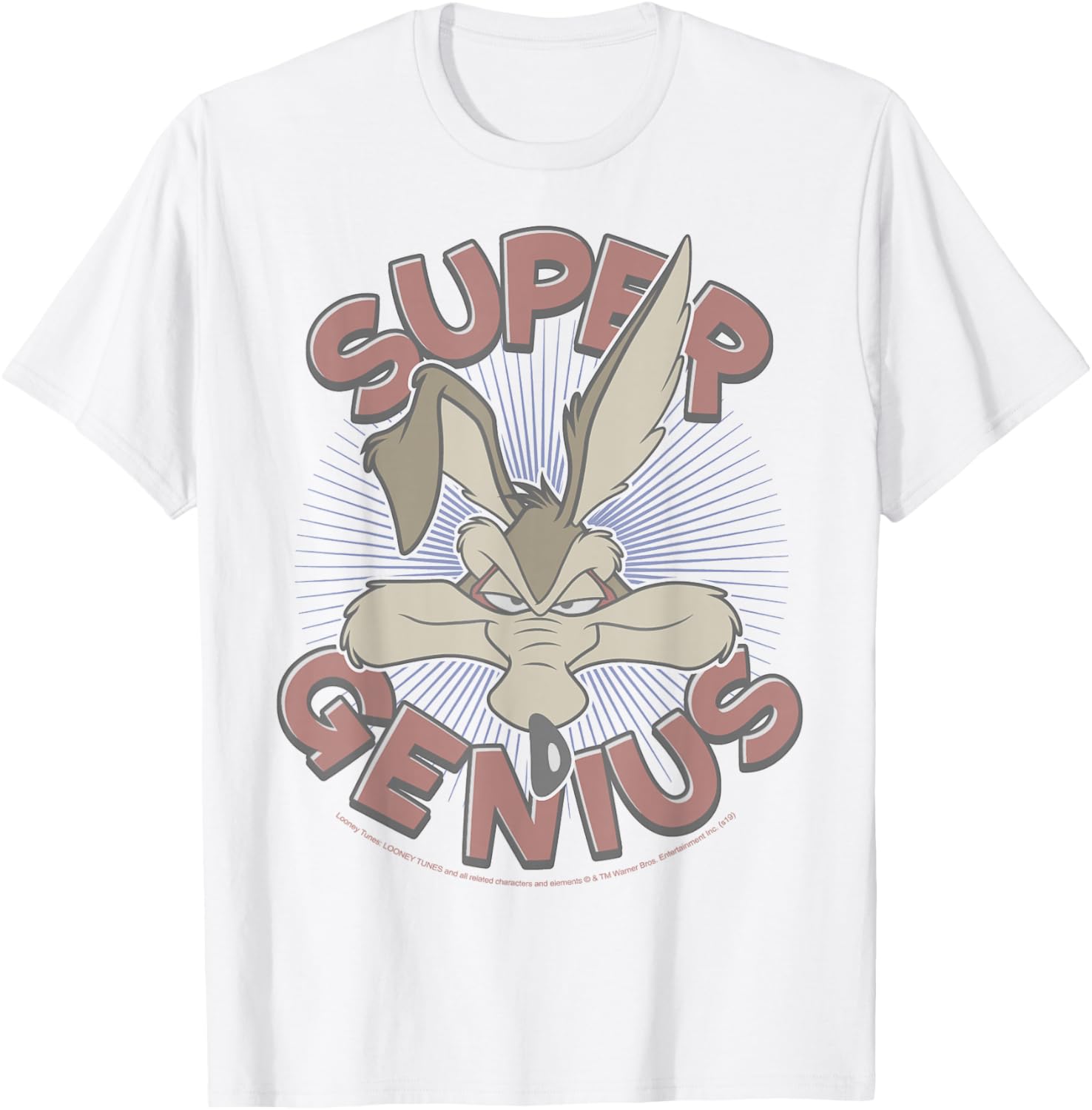 Wile E. Coyote Super Genius T-Shirt - Fun Looney Tunes Apparel for Fans - 5