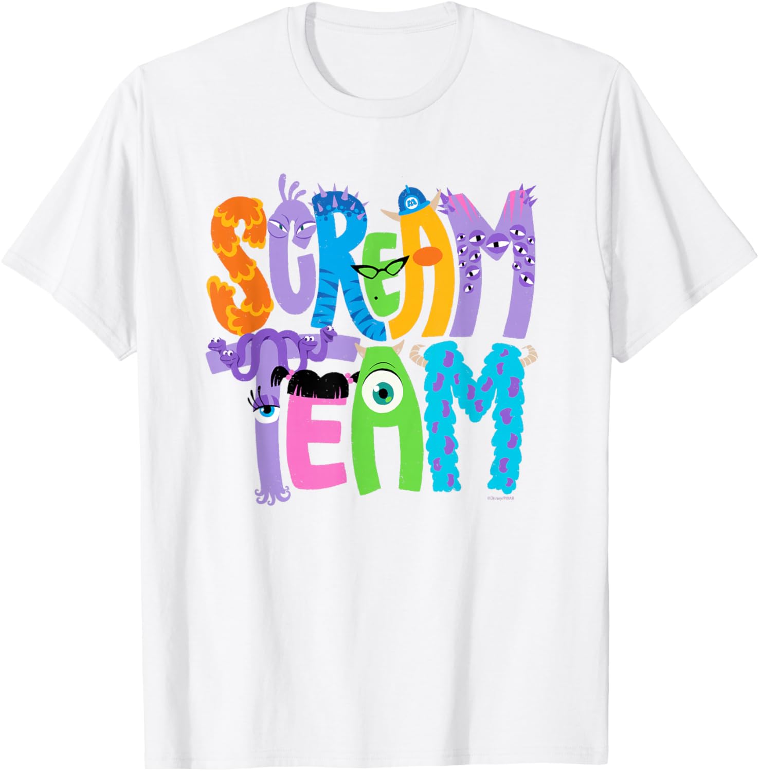 Monsters Inc Scream Team Halloween T-Shirt Fun Disney Pixar Apparel - 1