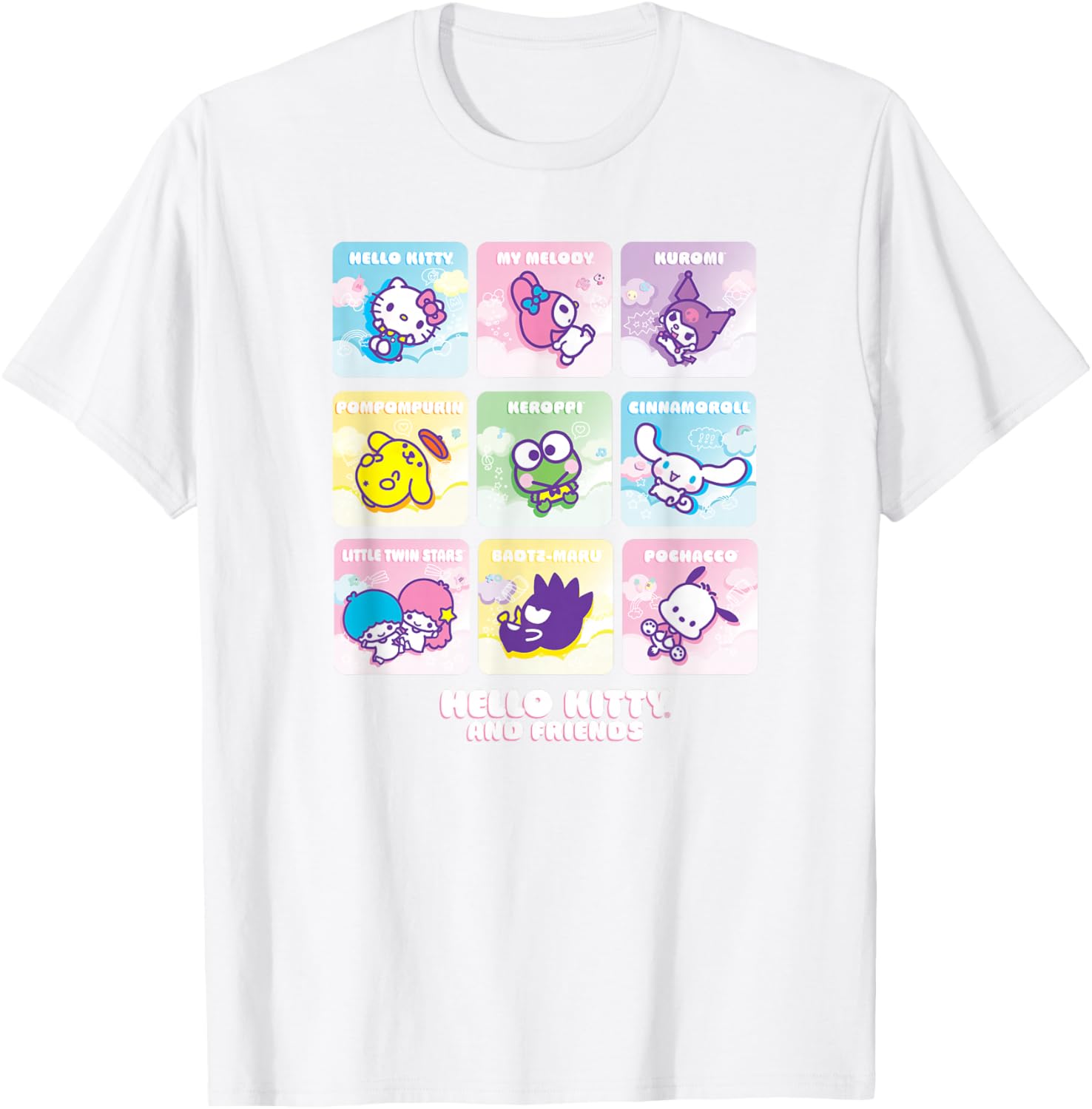 Hello Kitty and Friends Square Icons T-Shirt for Kids and Adults - 14