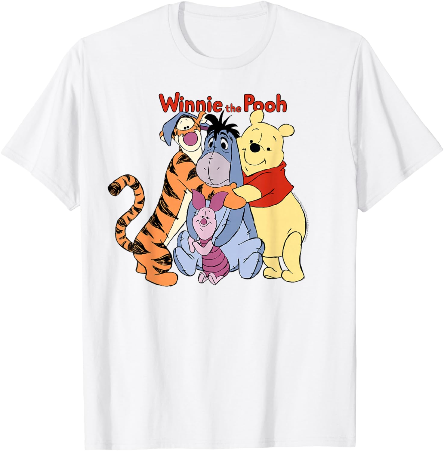 Disney Winnie The Pooh Group Hug T-Shirt for Kids and Adults - 4