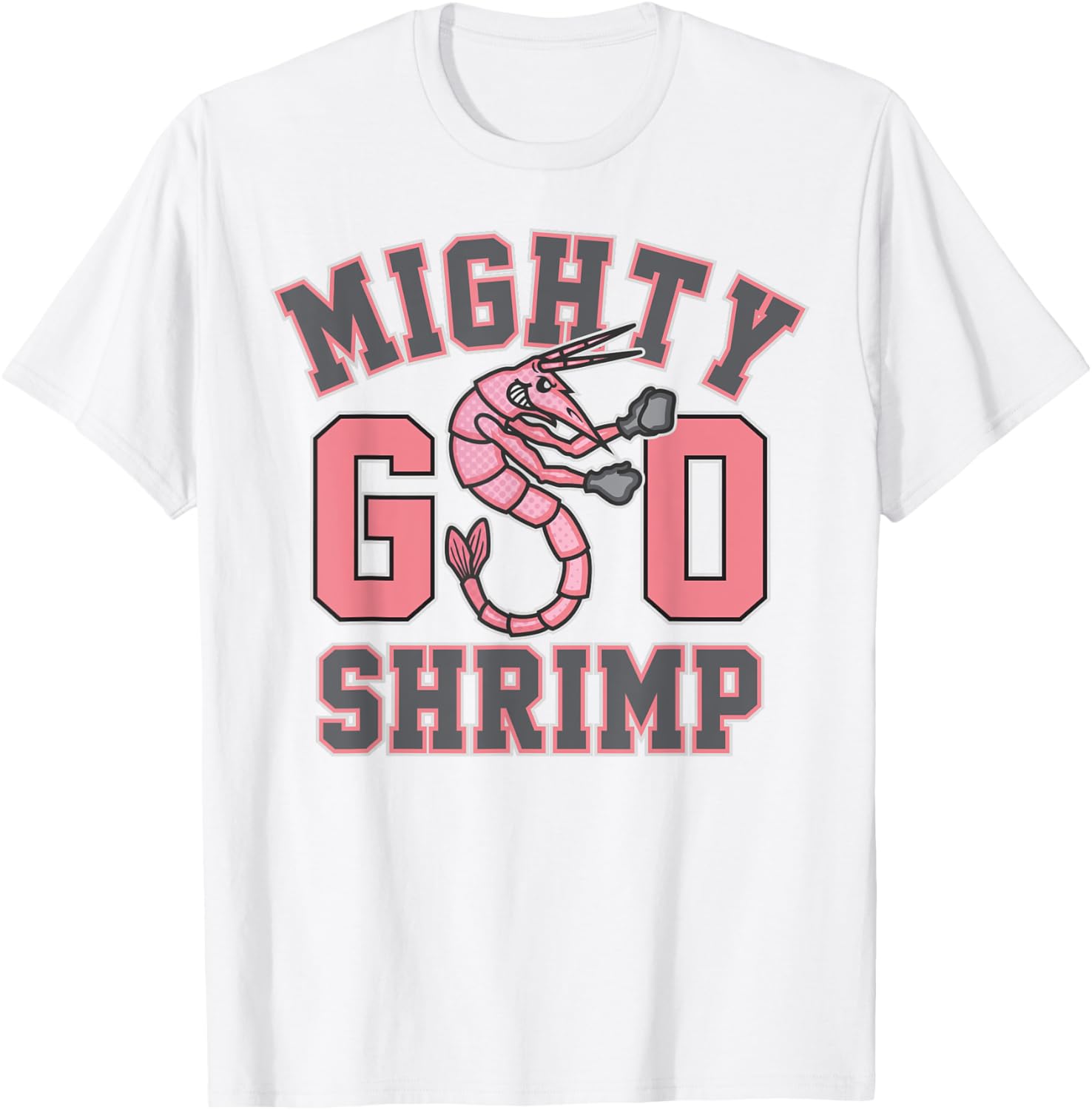 Mighty Shrimp Seabrook High School Zombie Mascot T-Shirt for Fans - 5