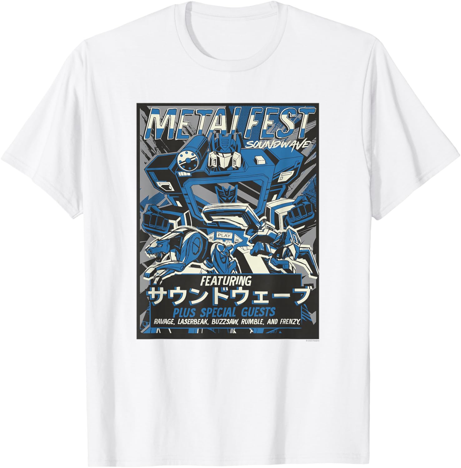 Transformers Soundwave Comic Style Poster T-Shirt for Fans and Collectors - 4