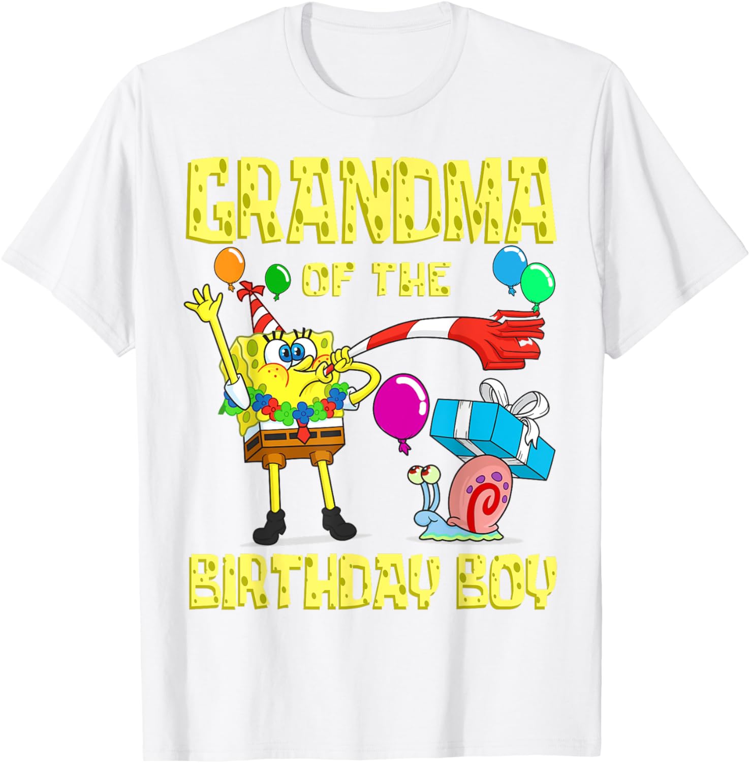 SpongeBob Grandma of the Birthday Boy T-Shirt Fun Party Apparel - 14