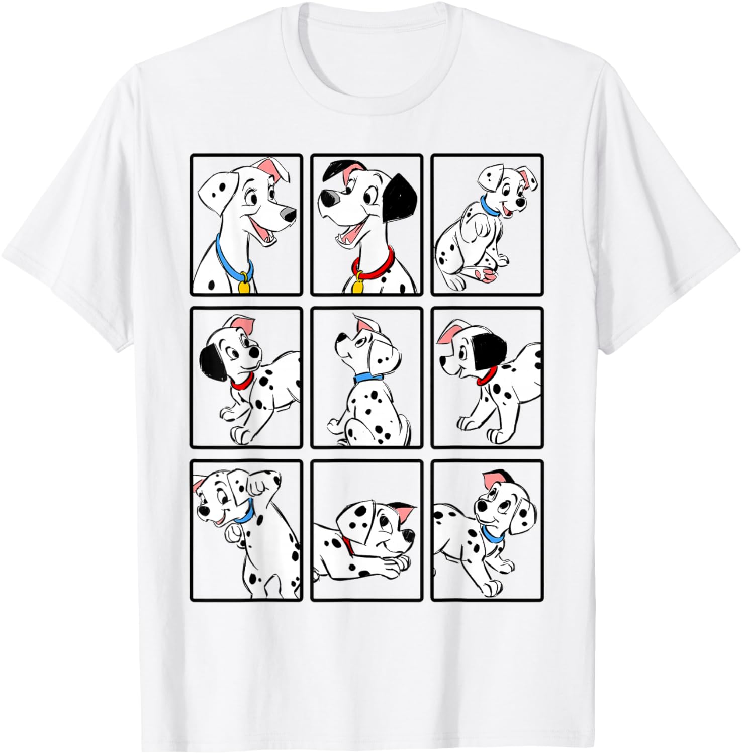 Disney 101 Dalmatians Puppy Group T-Shirt for Fun Pet Lovers - 8