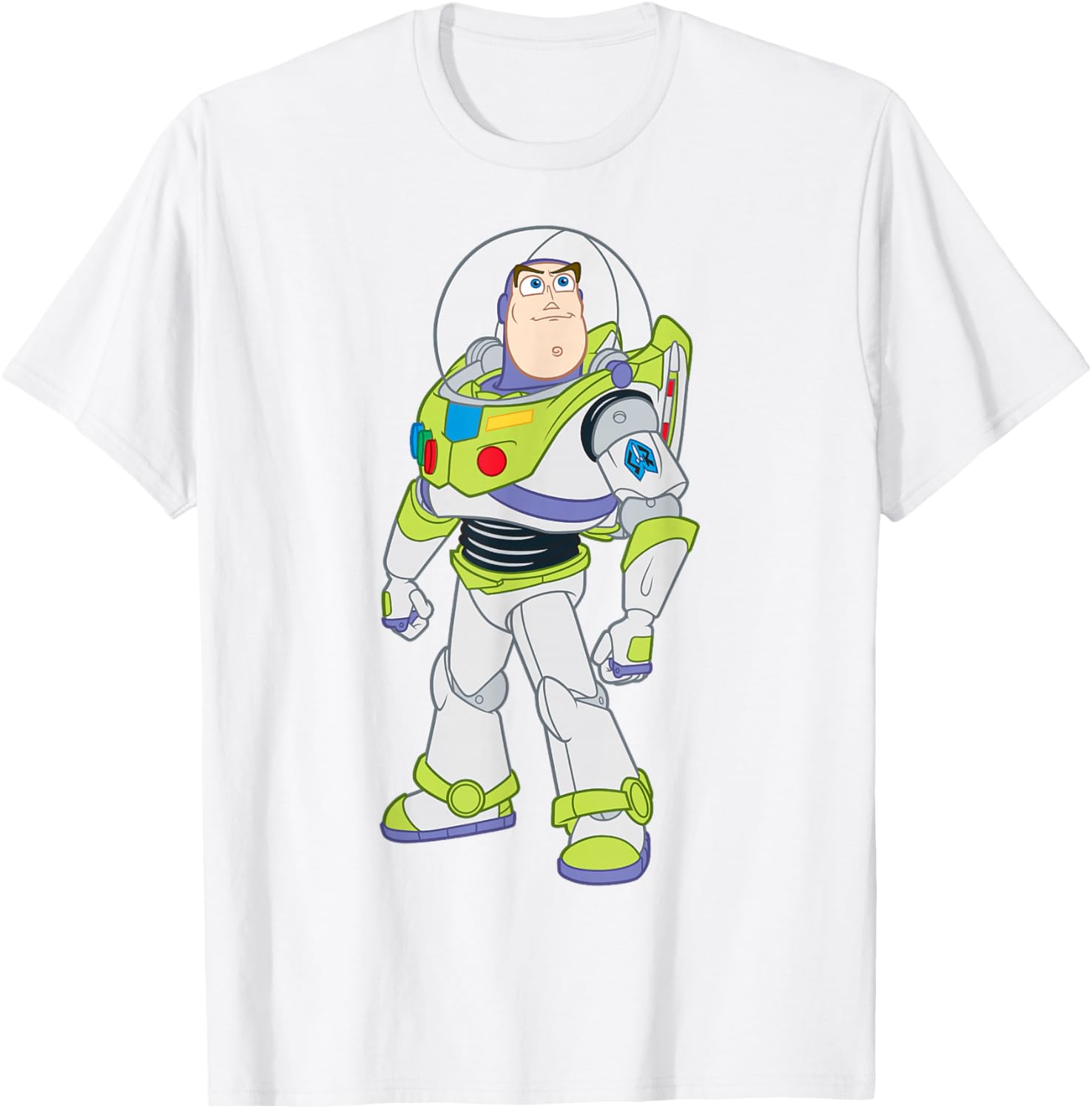 Buzz Lightyear Strong Pose T-Shirt for Kids and Adults Fun Cartoon Apparel - 3