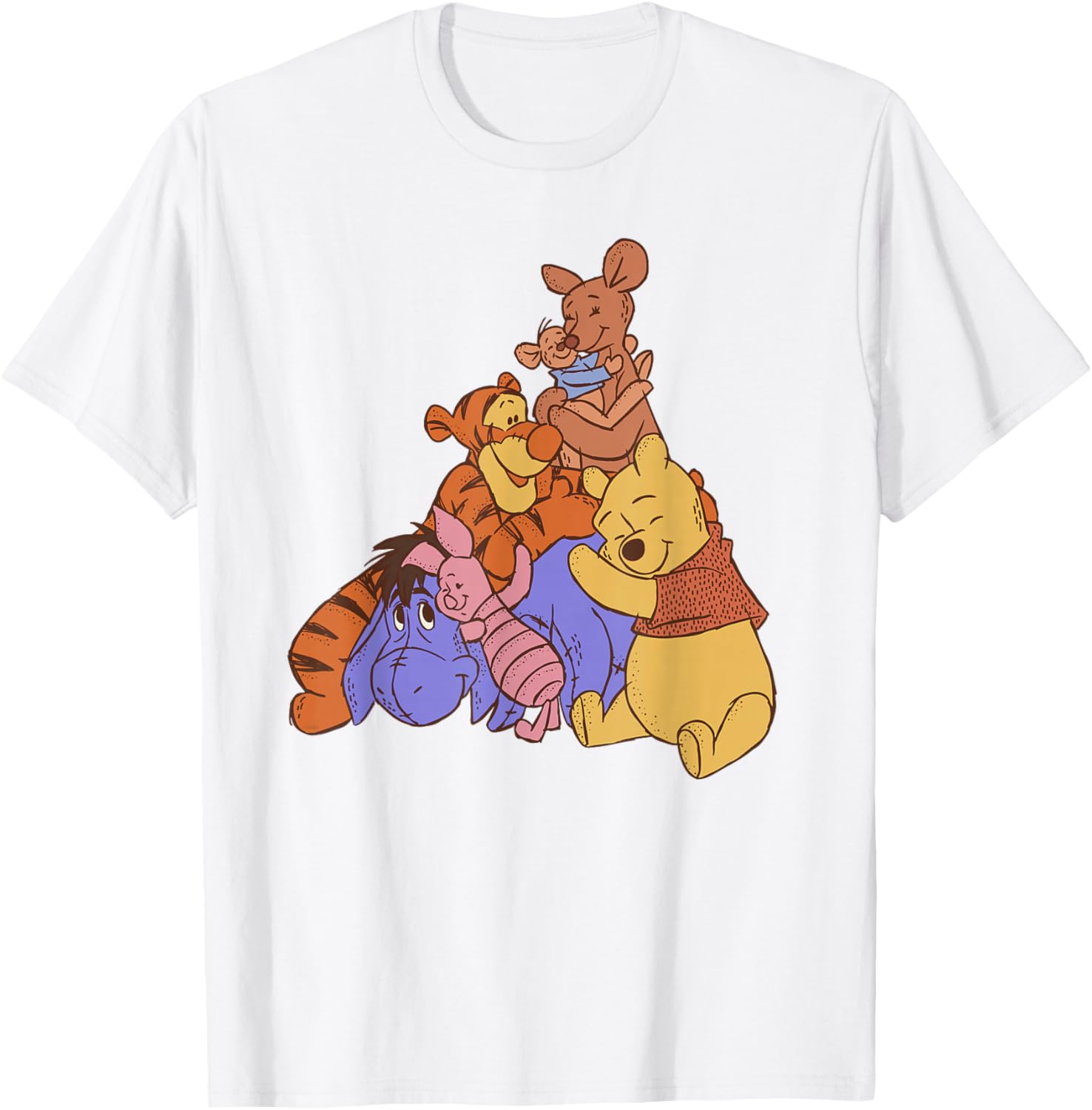 Disney Winnie the Pooh Kanga Roo Group Hug T-Shirt for Kids and Adults - 3