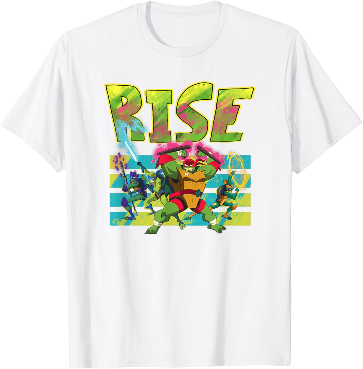 Mademark Teenage Mutant Ninja Turtles Splatter Paint T-Shirt for Fans - 15