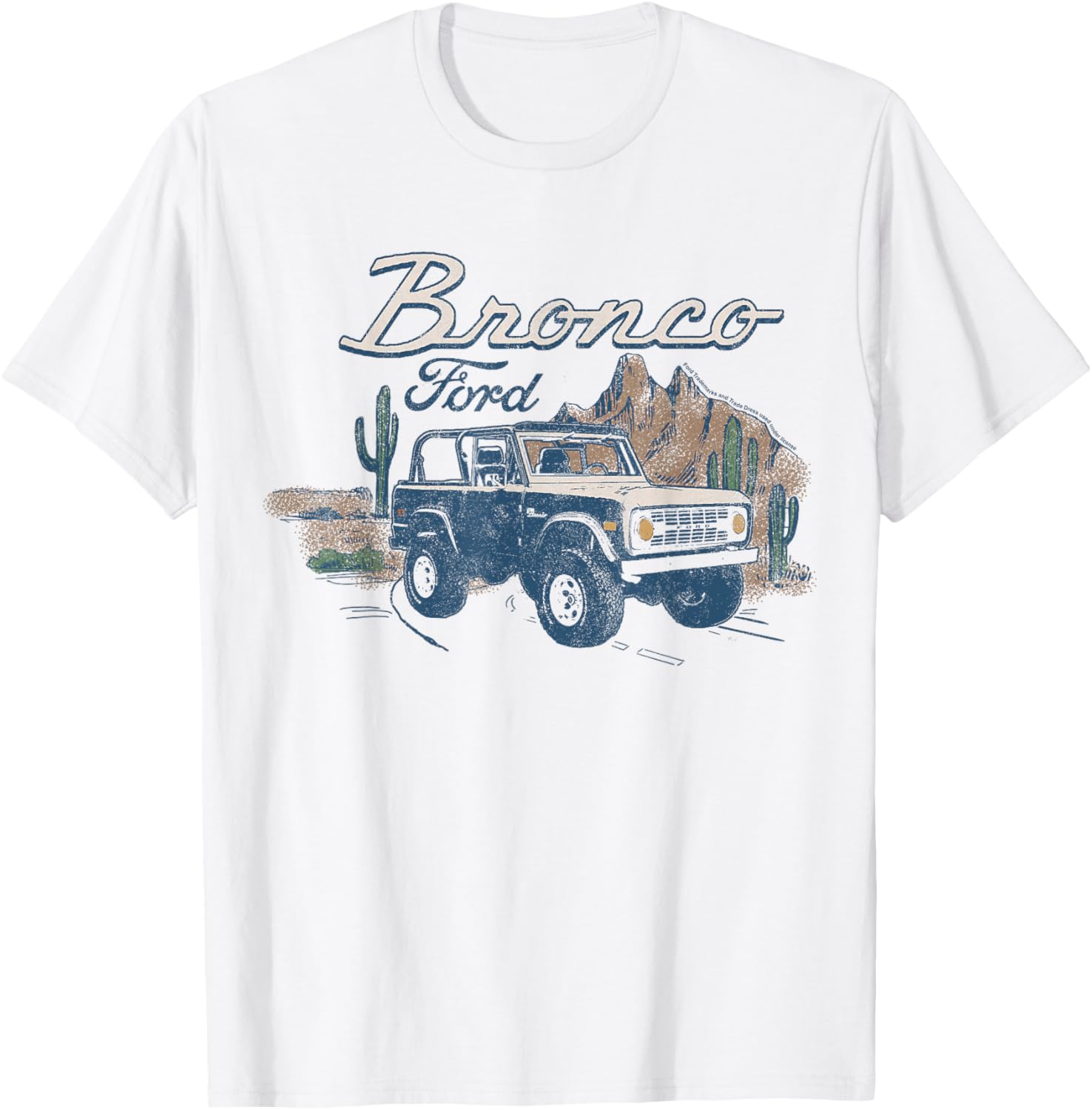 Ford Bronco SUV Outdoor Desert Landscape T-Shirt for Adventure Lovers - 4