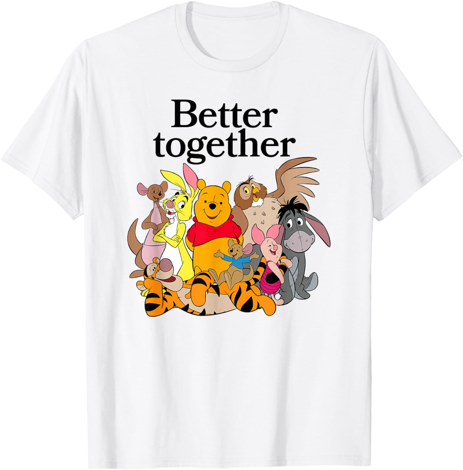 Winnie the Pooh Better Together Friends Group Shot T-Shirt for Fans - 1