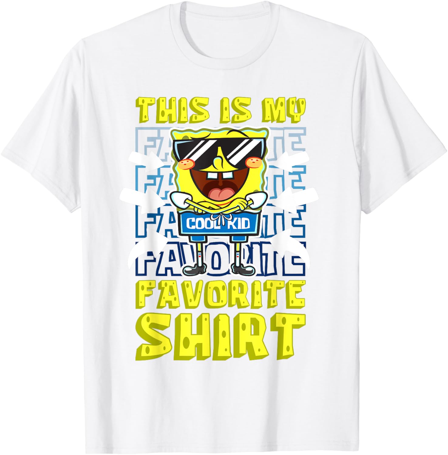 Mademark x SpongeBob SquarePants Cool Kid T-Shirt for Trendy Kids - 5