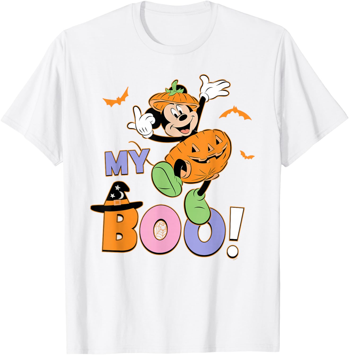 Disney Mickey Mouse My Boo Couples Halloween T-Shirt for Fun Halloween Style - 1