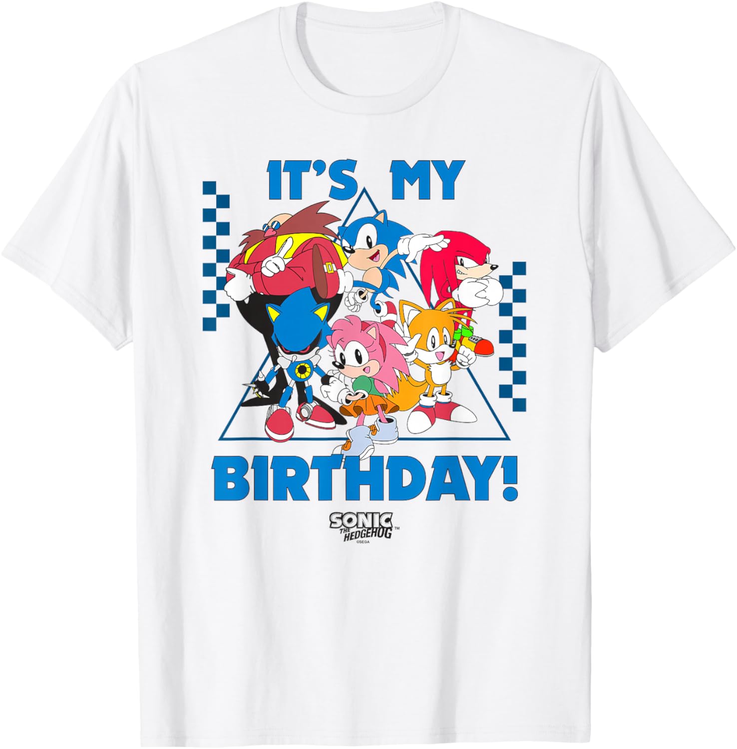 Sonic The Hedgehog It's My B-Day Group Shot T-Shirt for Kids and Adults - 2