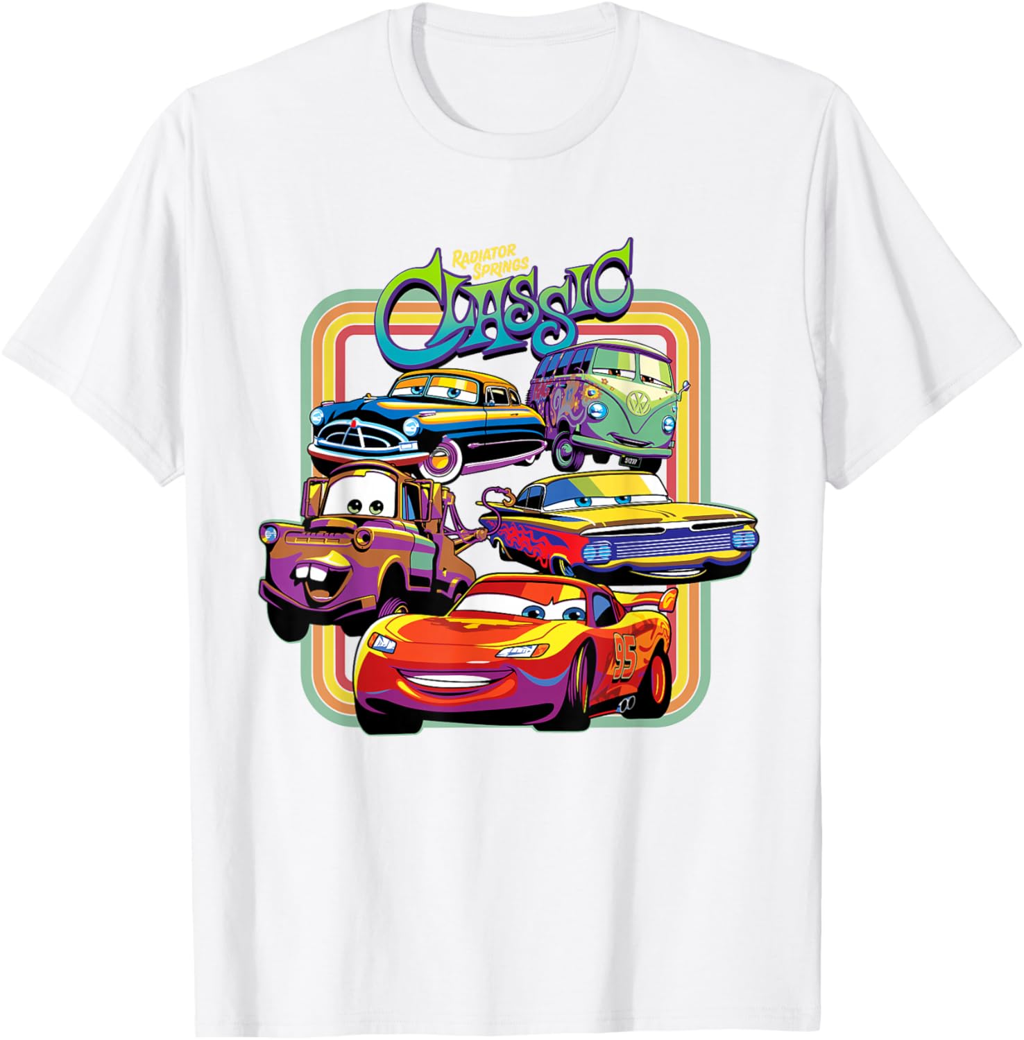 Disney PIXAR Cars Radiator Springs Classic T-Shirt for Kids and Adults - 21
