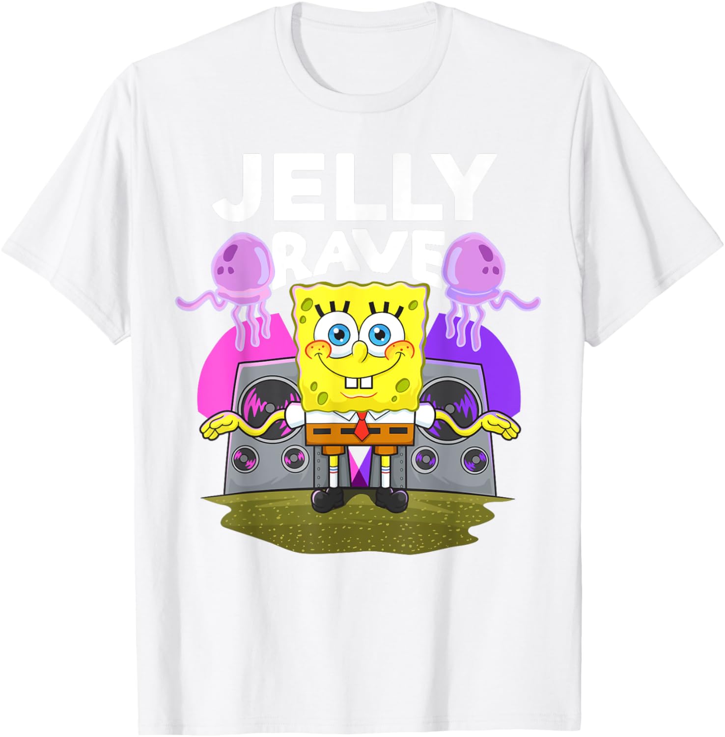 Mademark x SpongeBob SquarePants Jelly Jam Rave T-Shirt for Fun Lovers - 5