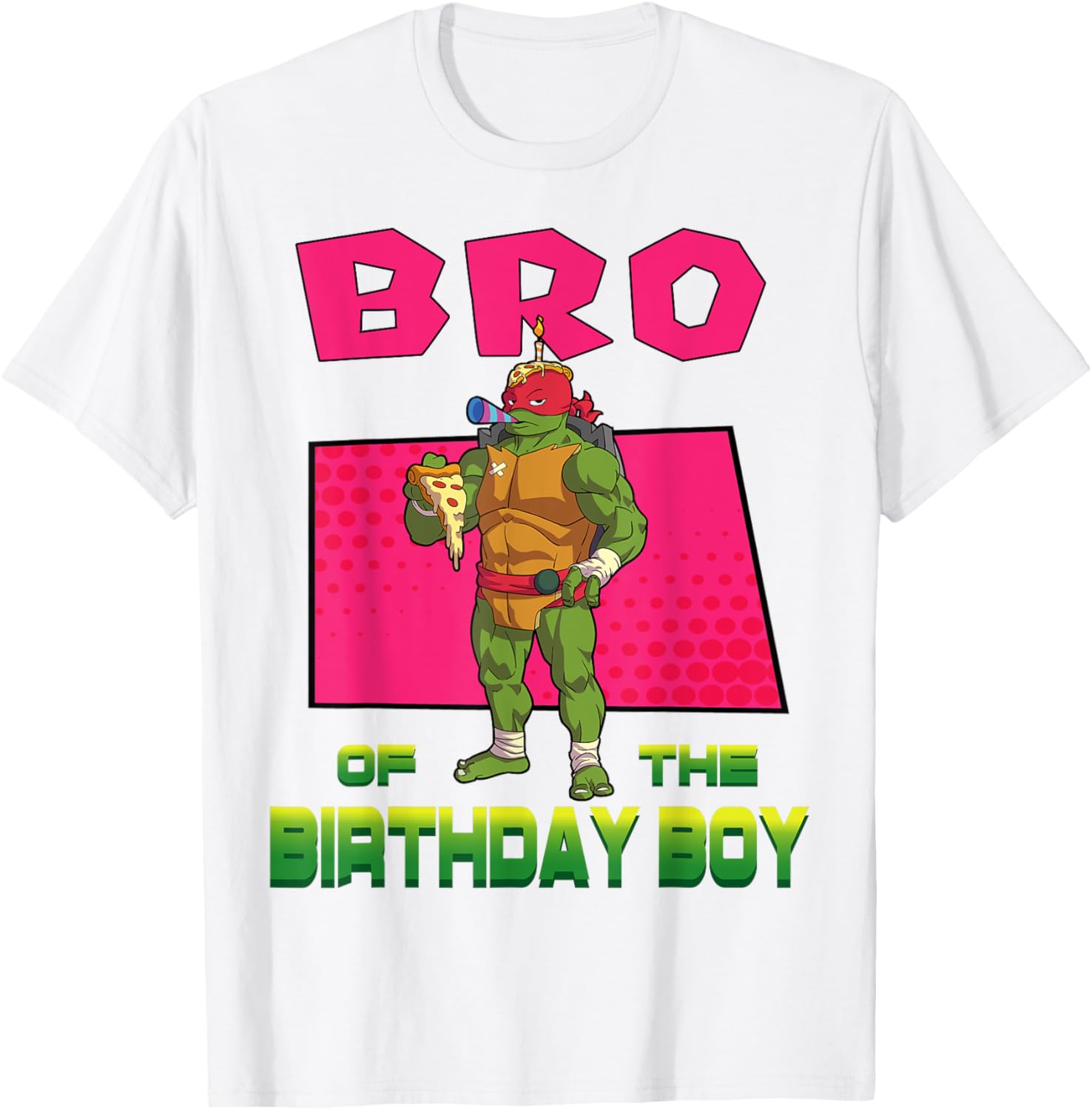 Mademark Teenage Mutant Ninja Turtles Raphael Pizza Party T-Shirt for Kids - 2