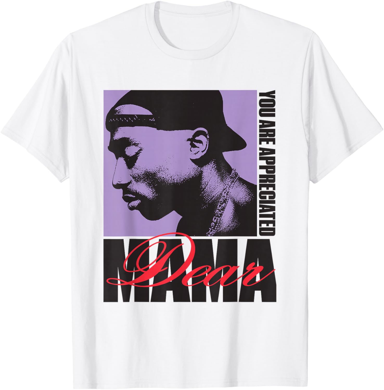 Official Tupac Dear Mama T-Shirt for Music Lovers Clothing and Gifts - 1