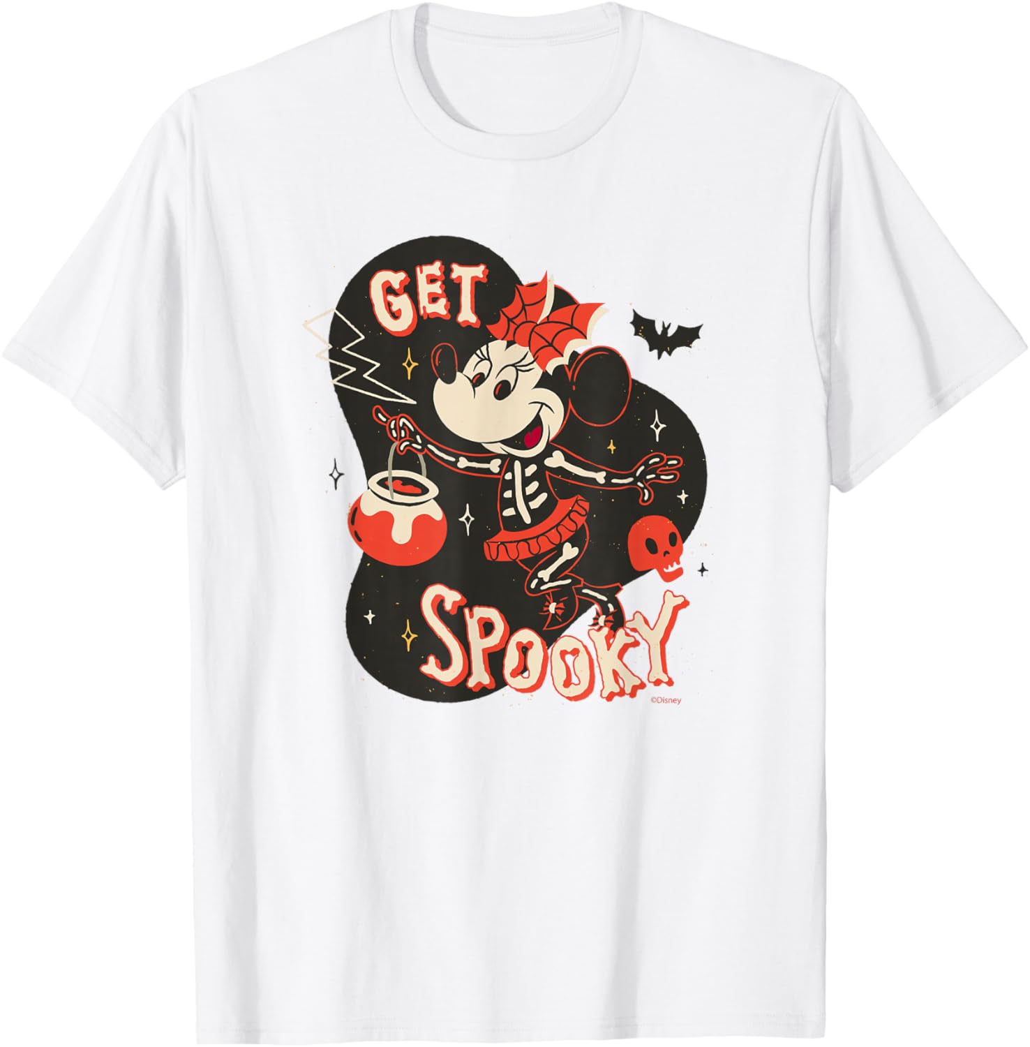 Disney Minnie Mouse Skeleton T-Shirt for Spooky Halloween Fun - 8