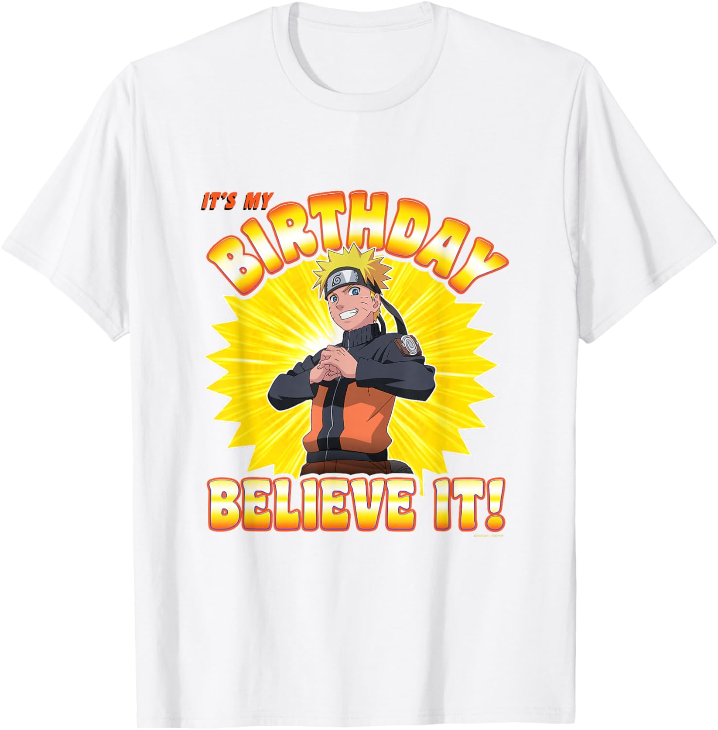 Naruto Shippuden Birthday Anime T-Shirt for Fans and Collectors - 1