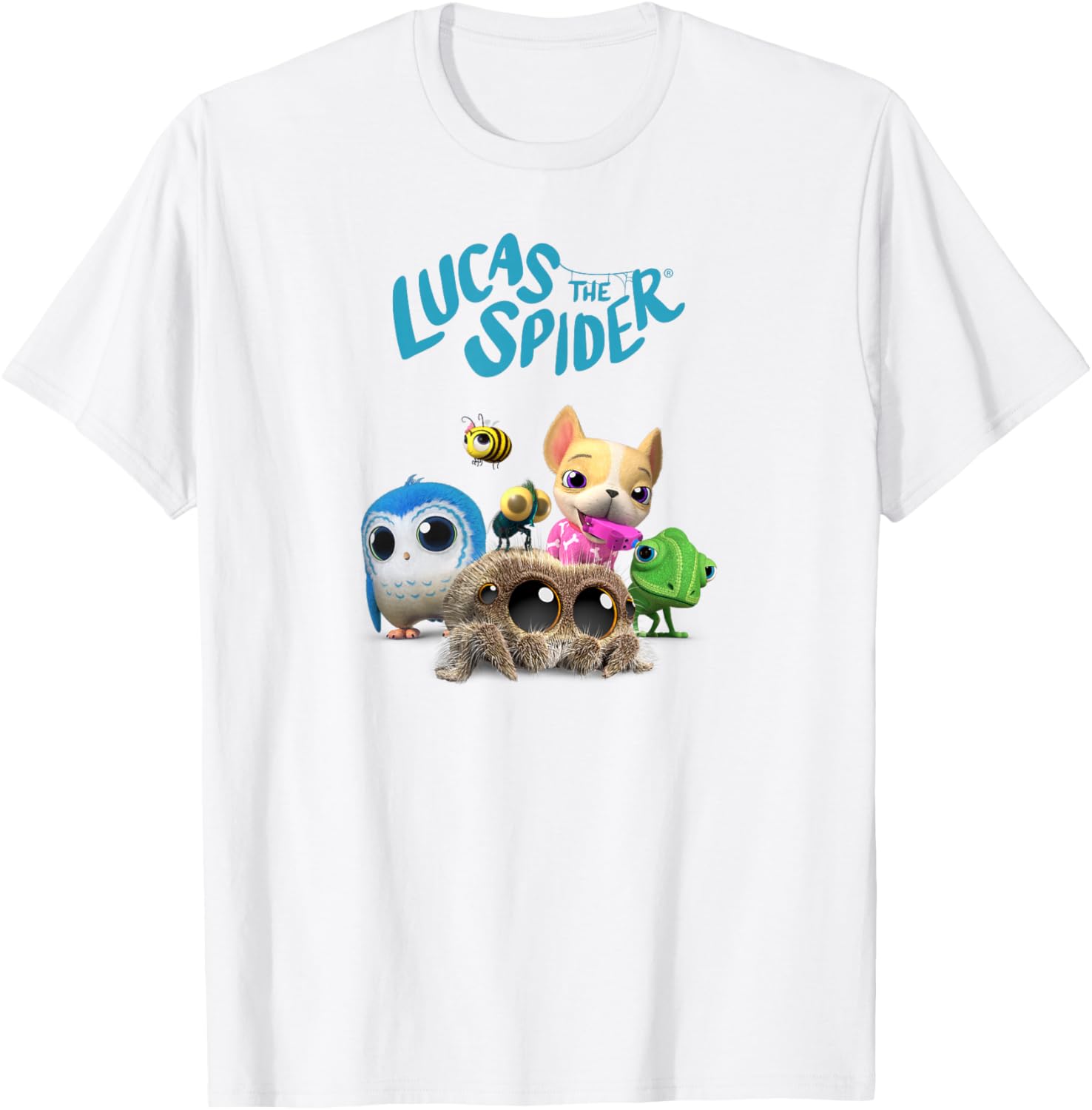 Lucas the Spider and Friends Cute T-Shirt for Kids and Adults - 17
