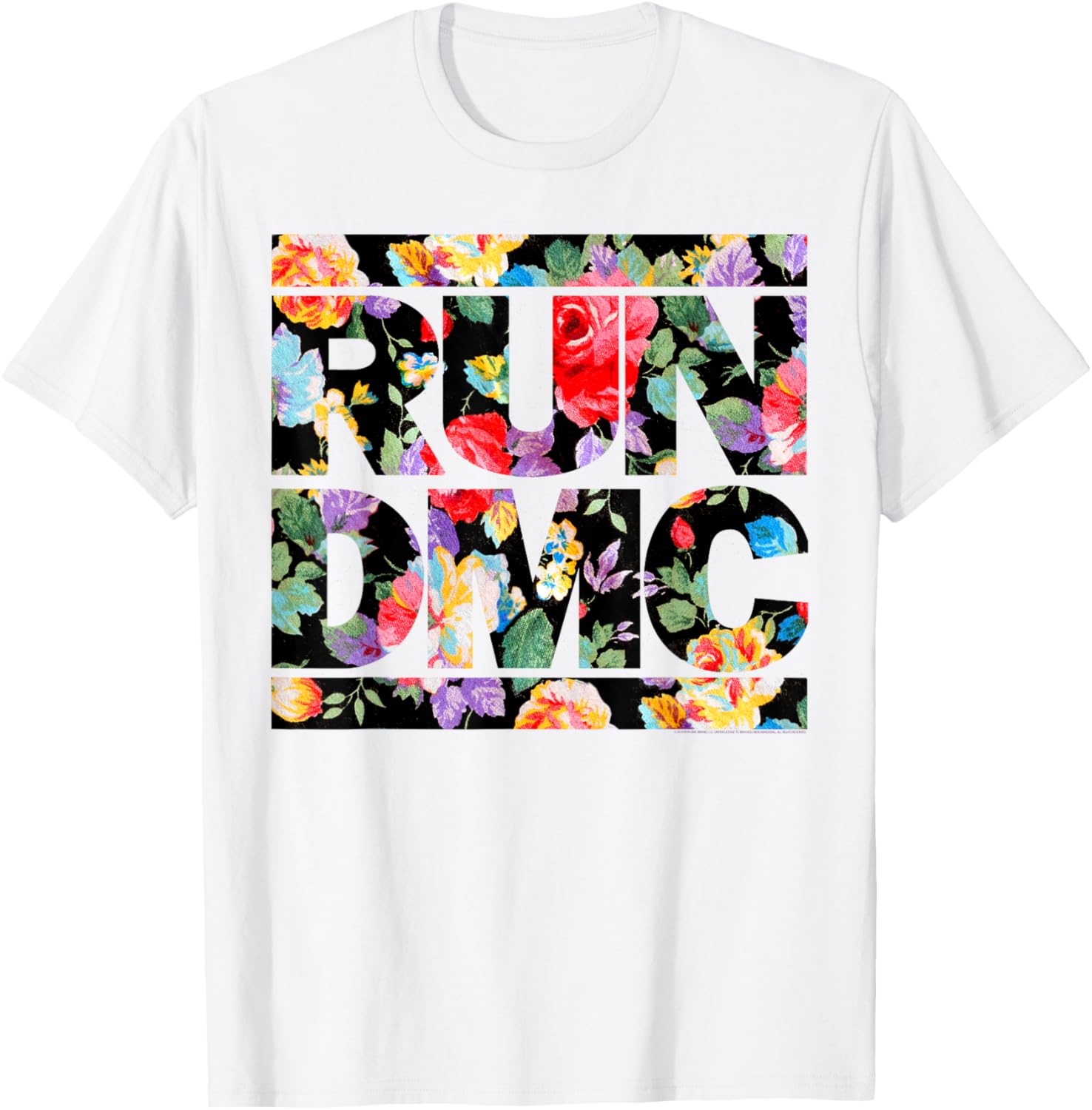 Run DMC Floral Logo T-Shirt for Stylish Streetwear Lovers - 1