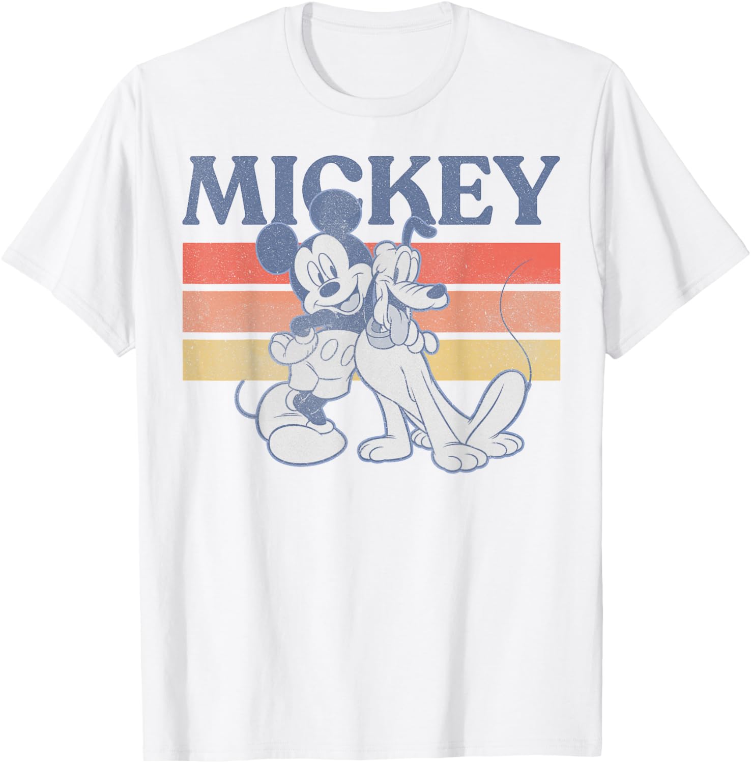 Disney Mickey and Friends Retro Line T-Shirt Featuring Mickey and Pluto - 6