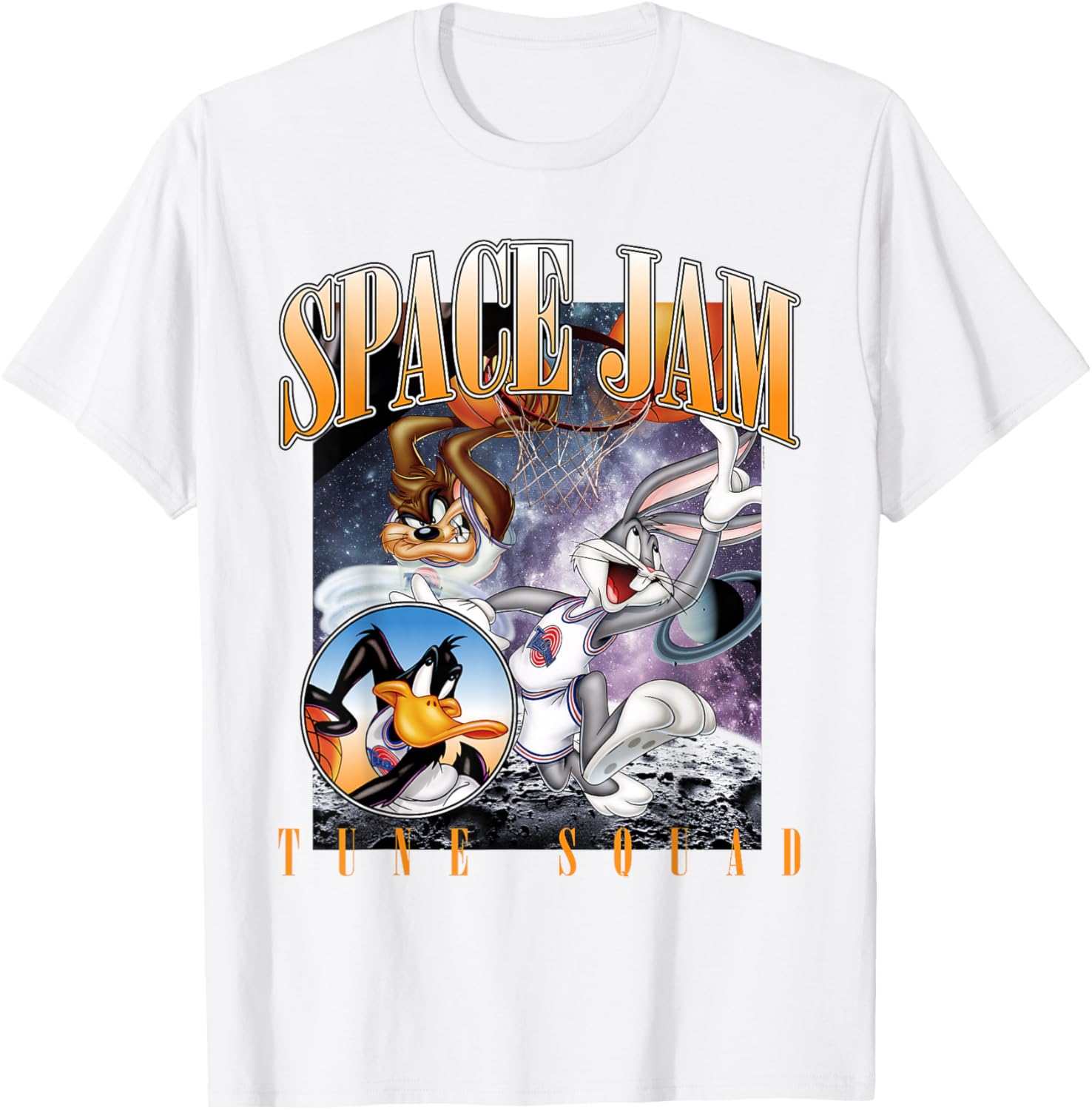 Vintage Space Jam Tune Squad T-Shirt for Fans of Classic Basketball Style - 7
