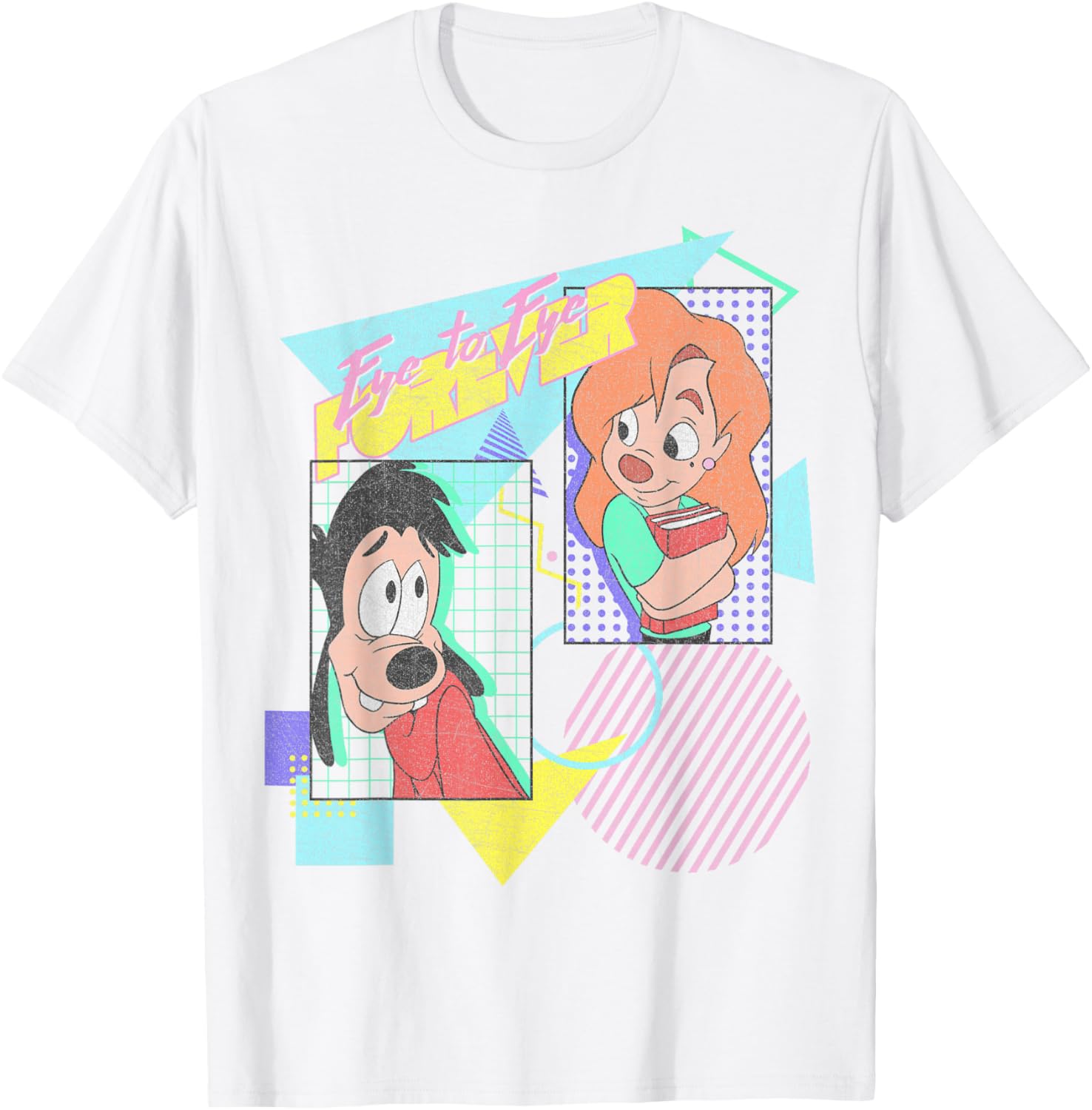 Disney A Goofy Movie Max and Roxanne Eye to Eye Forever T-Shirt for Fans - 4