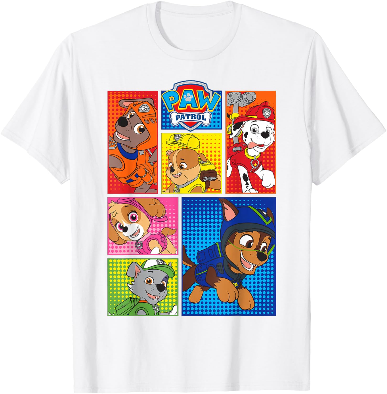 Adorable Paw Patrol Pup Shapes T-Shirt for Kids - Fun and Stylish Apparel - 14