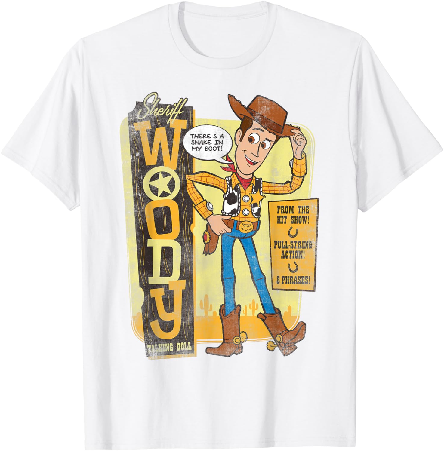 Disney Pixar Toy Story Sheriff Woody Talking Doll T-Shirt for Kids - 5