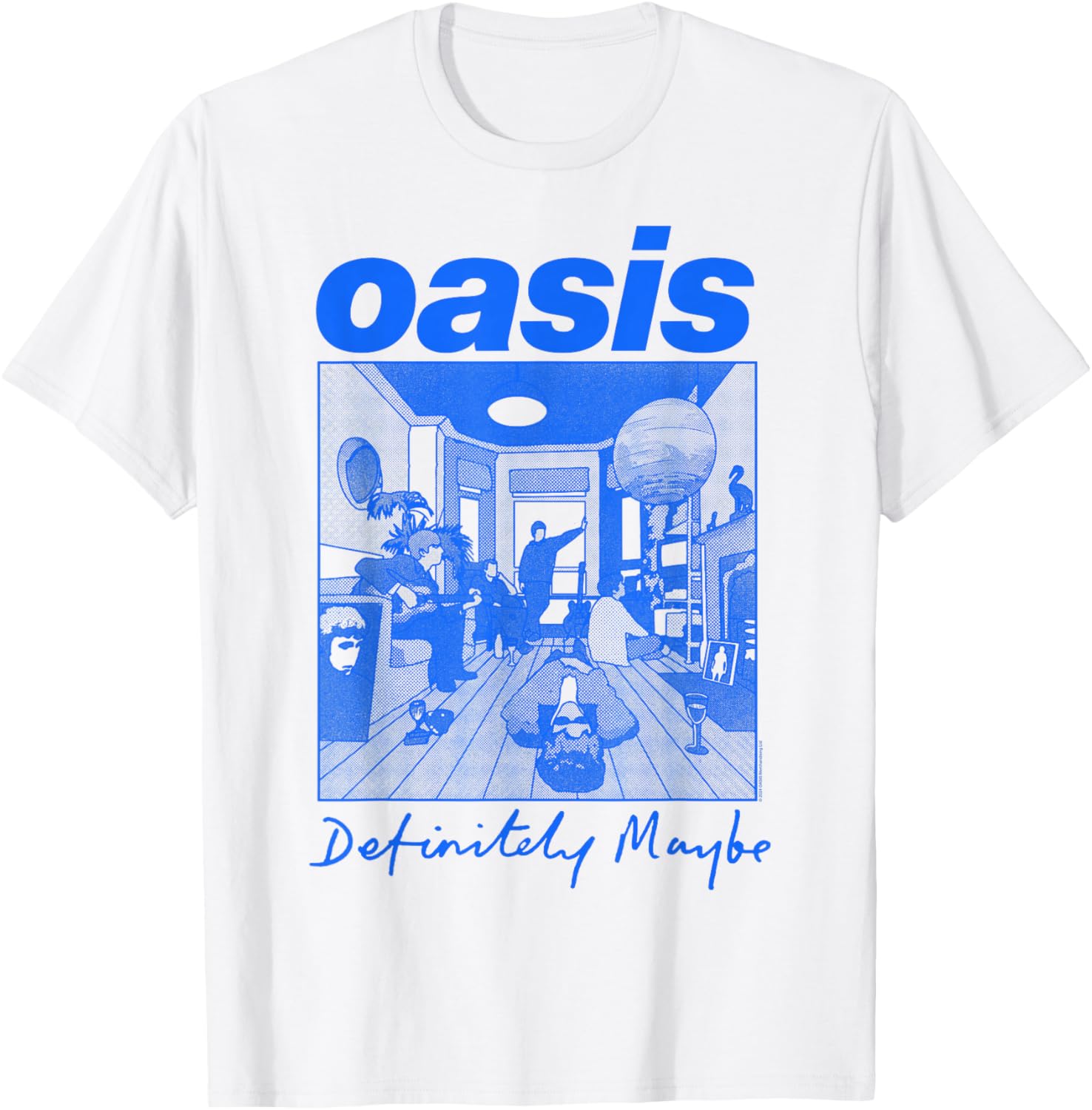 Oasis Definitely Maybe Illustration T-Shirt for Music Lovers and Fans - 1