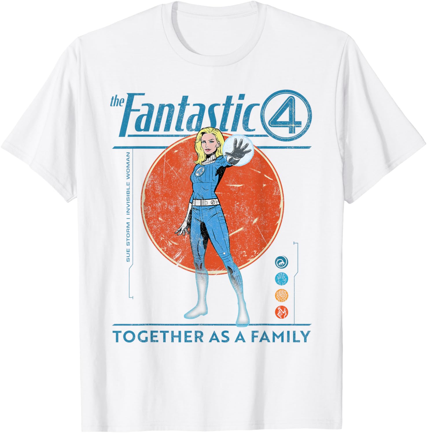 Marvel Fantastic Four Retro T-Shirt Featuring The Invisible Woman Design - 19
