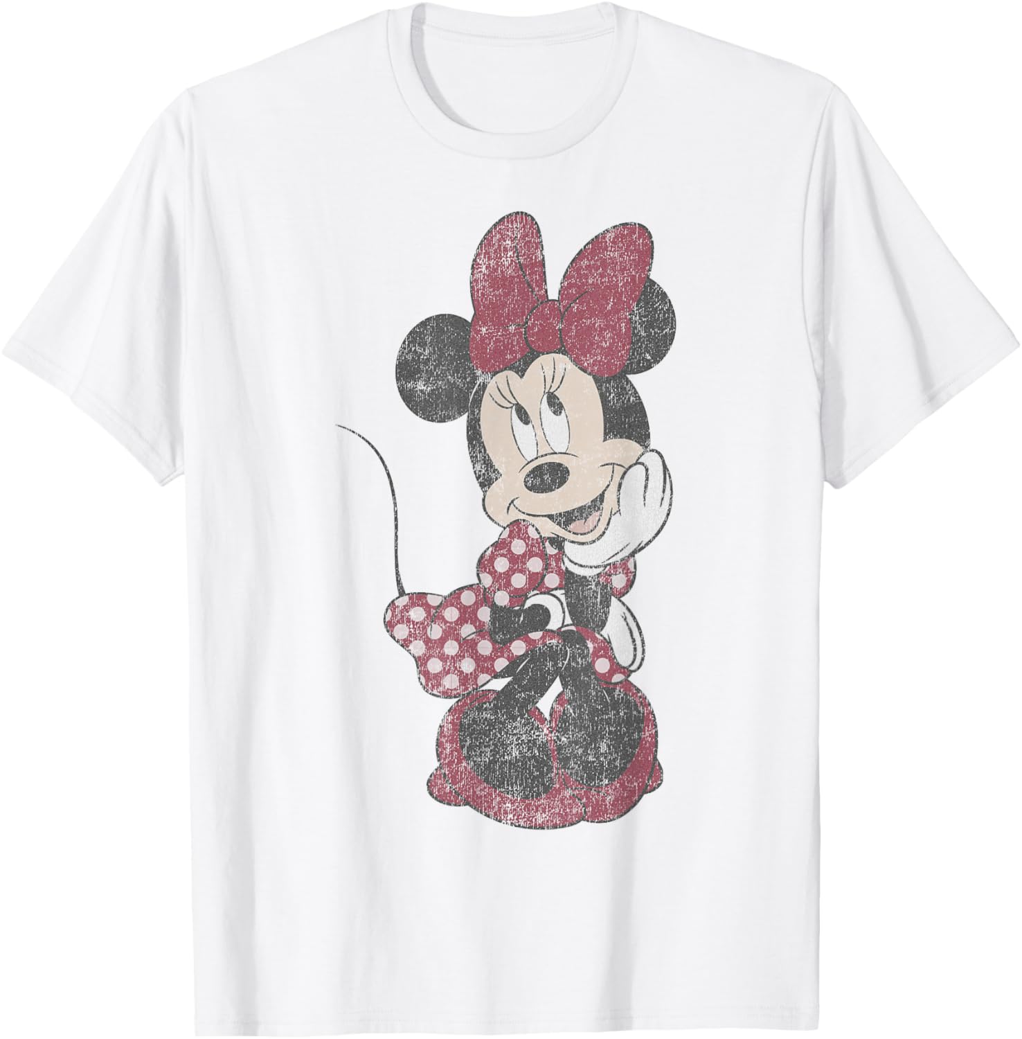 Minnie Mouse Vintage Shy T-Shirt for Disney Fans - Cute Mickey Design - 5