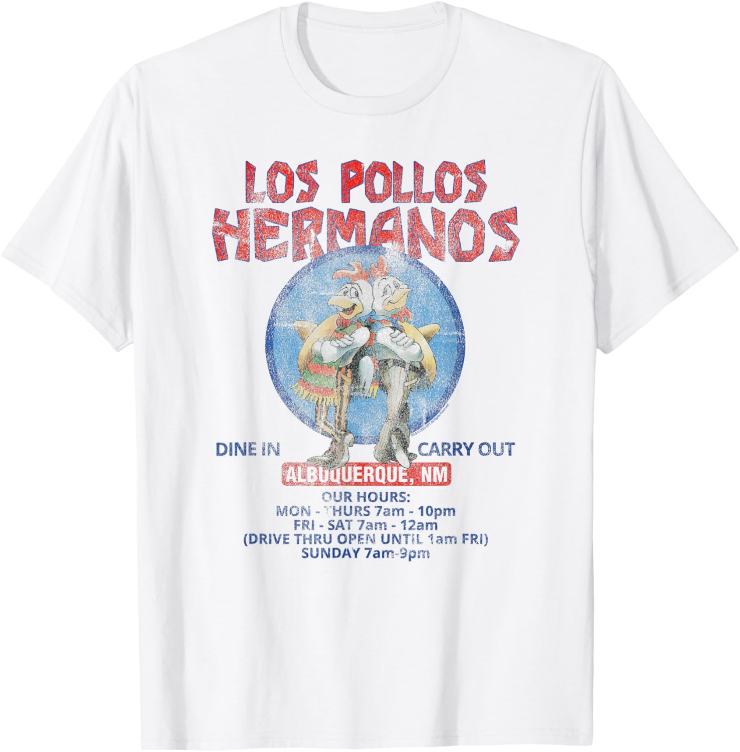 Breaking Bad Los Pollos Hermanos Retro T-Shirt - Albuquerque TV Show Apparel - 1