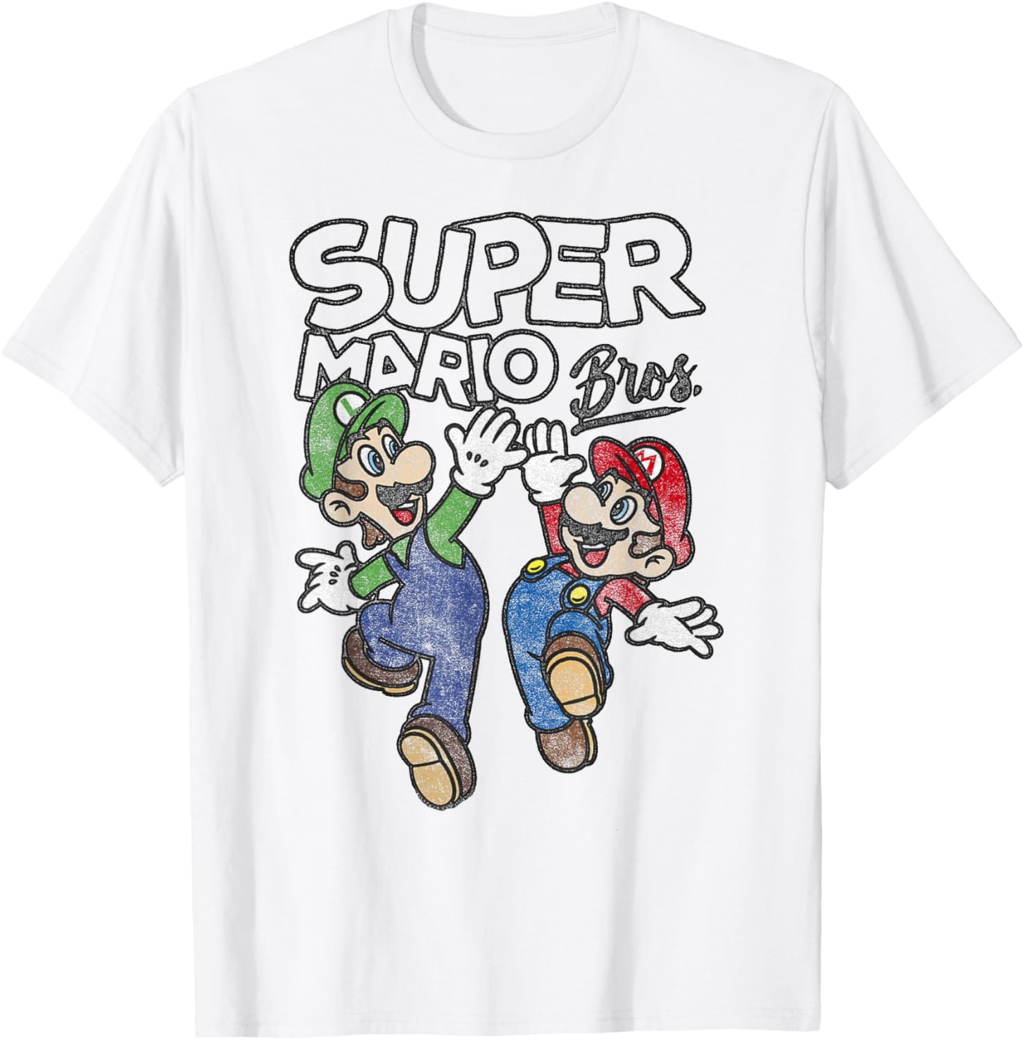 Super Mario Bros Luigi and Mario High Five T-Shirt for Fans - 4