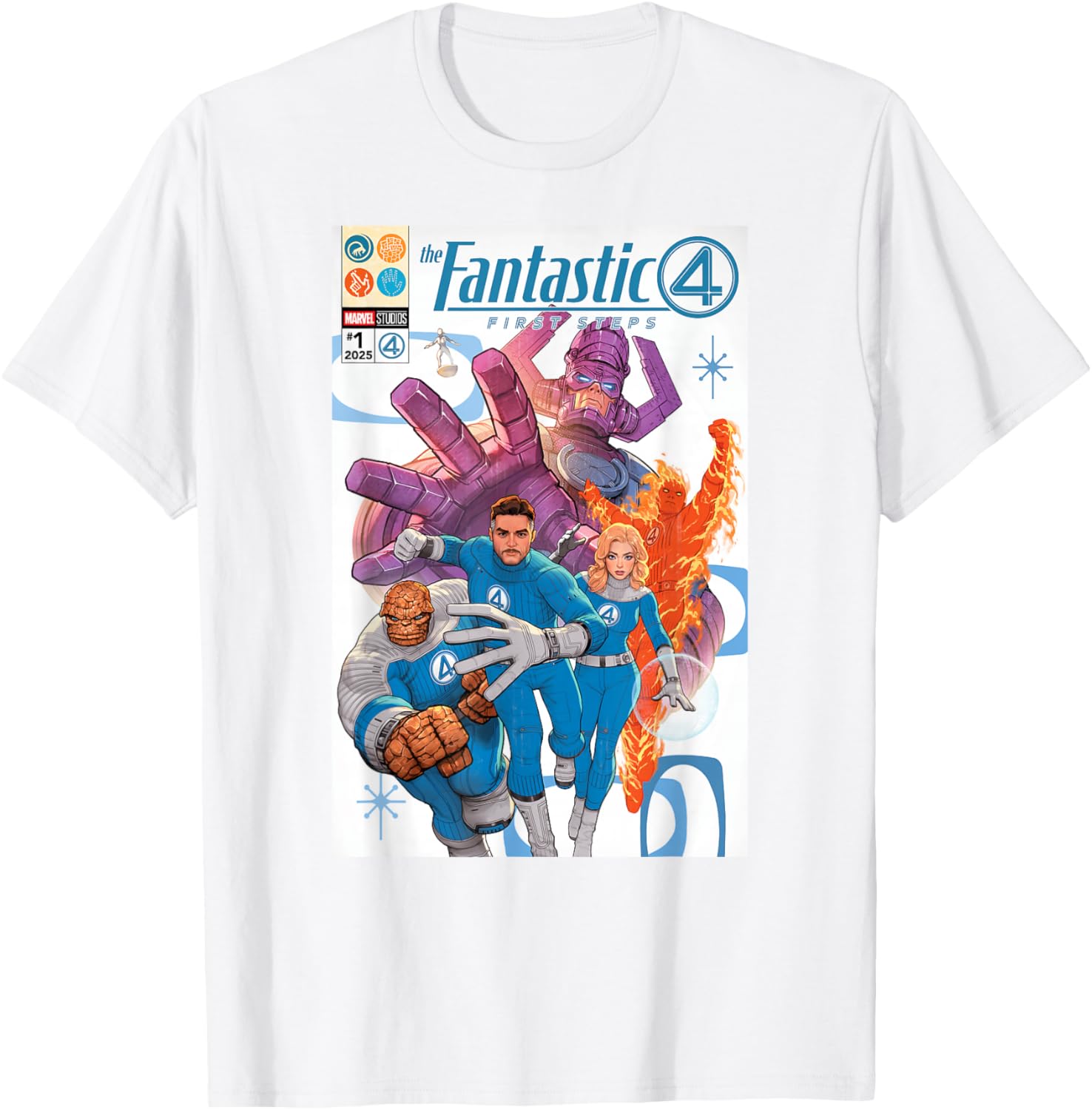 Marvel Fantastic Four Comic Book Cover Art T-Shirt for Fans and Collectors - 1
