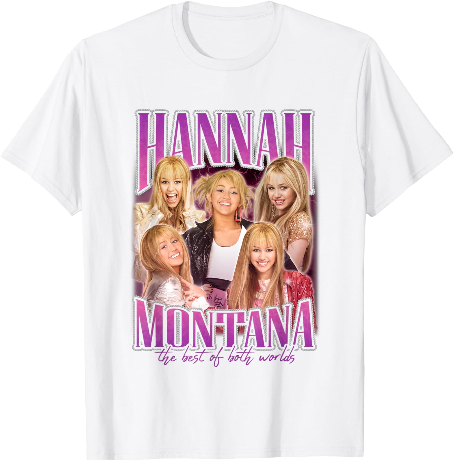 Disney Hannah Montana Popstar Collage T-Shirt for Fans of All Ages - 6
