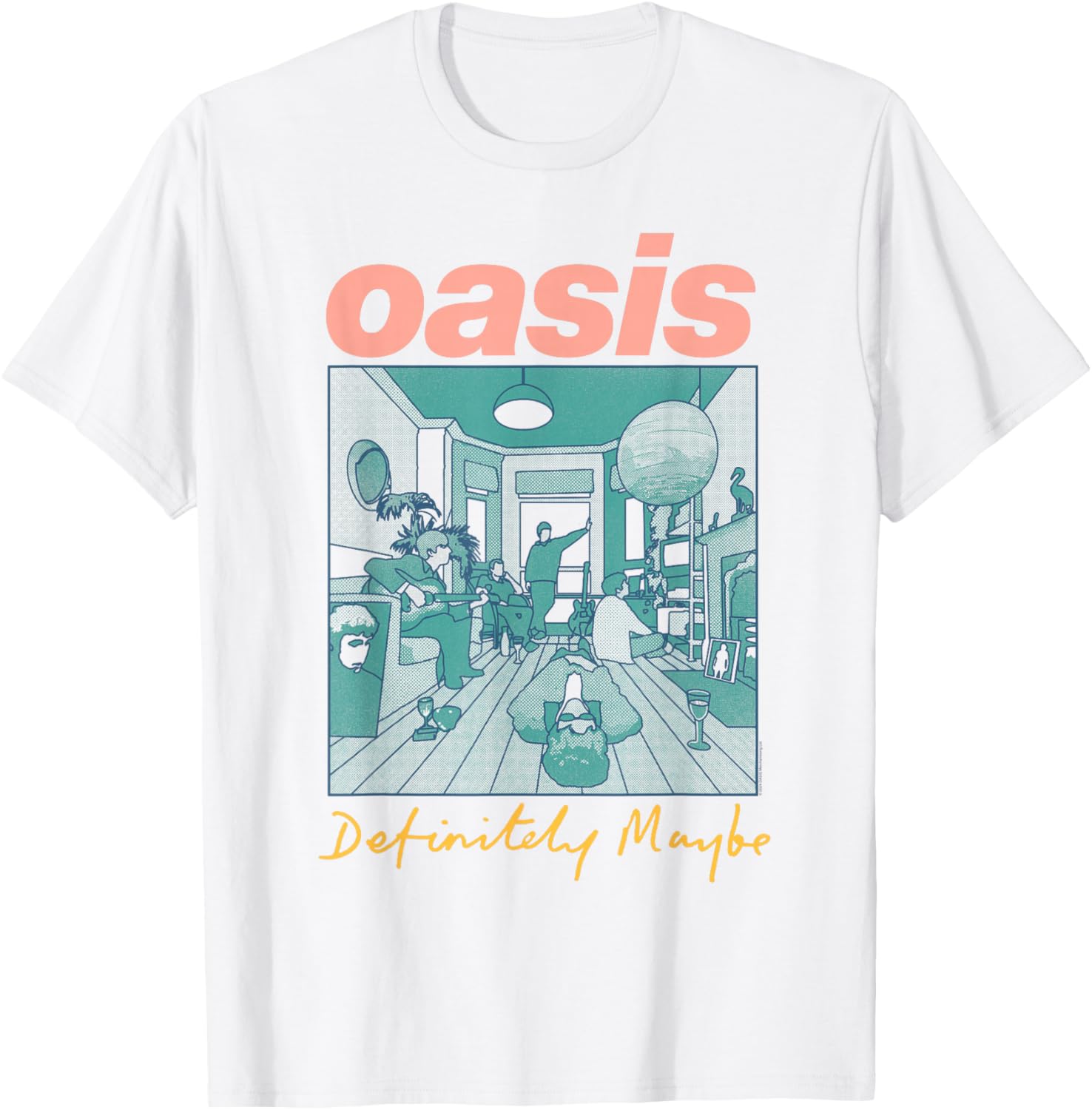 Oasis Definitely Maybe Pink T-Shirt for Stylish Comfort and Fun Fashion - 1