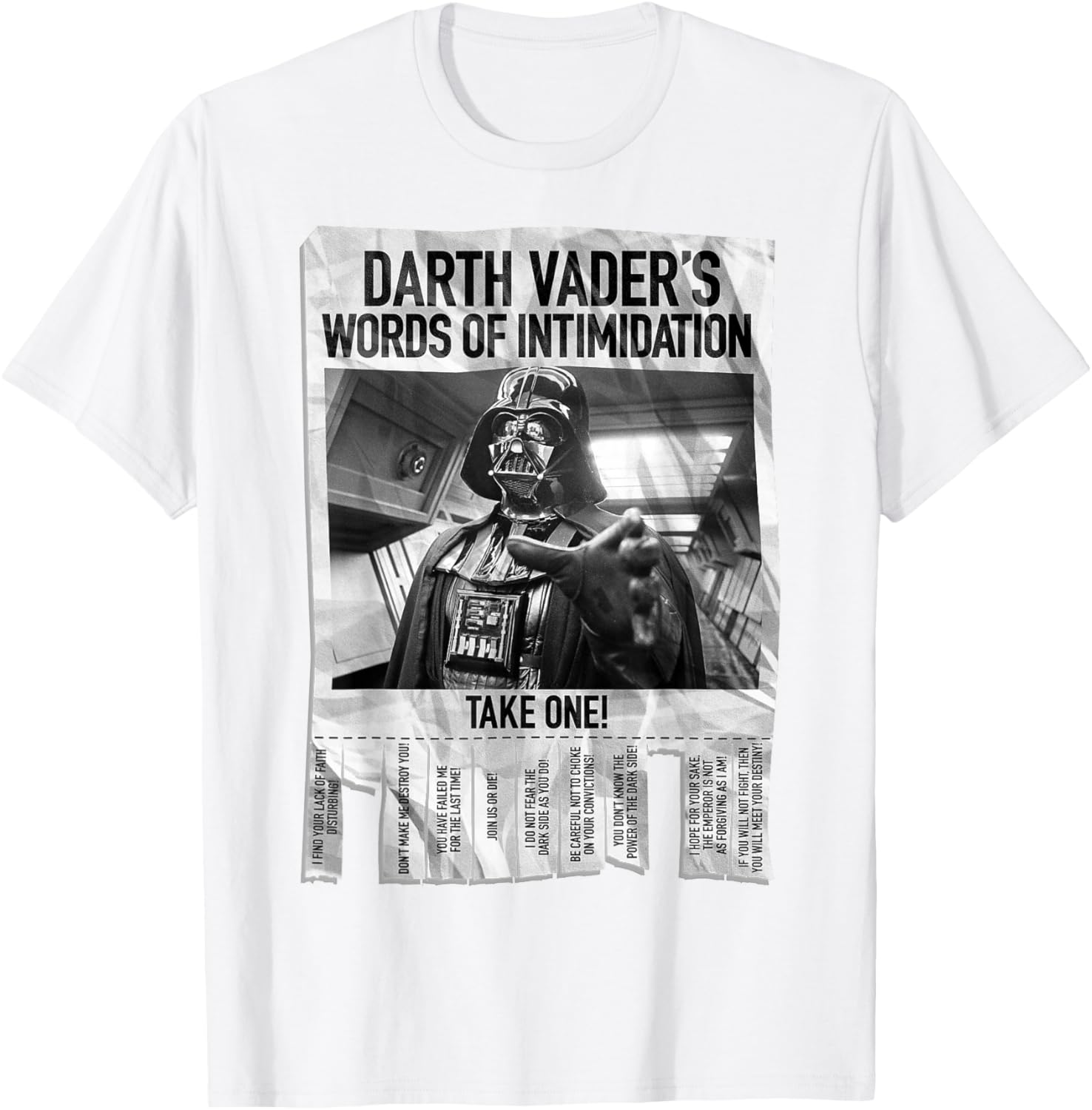 Darth Vader Intimidation Poster T-Shirt for Star Wars Fans - 4